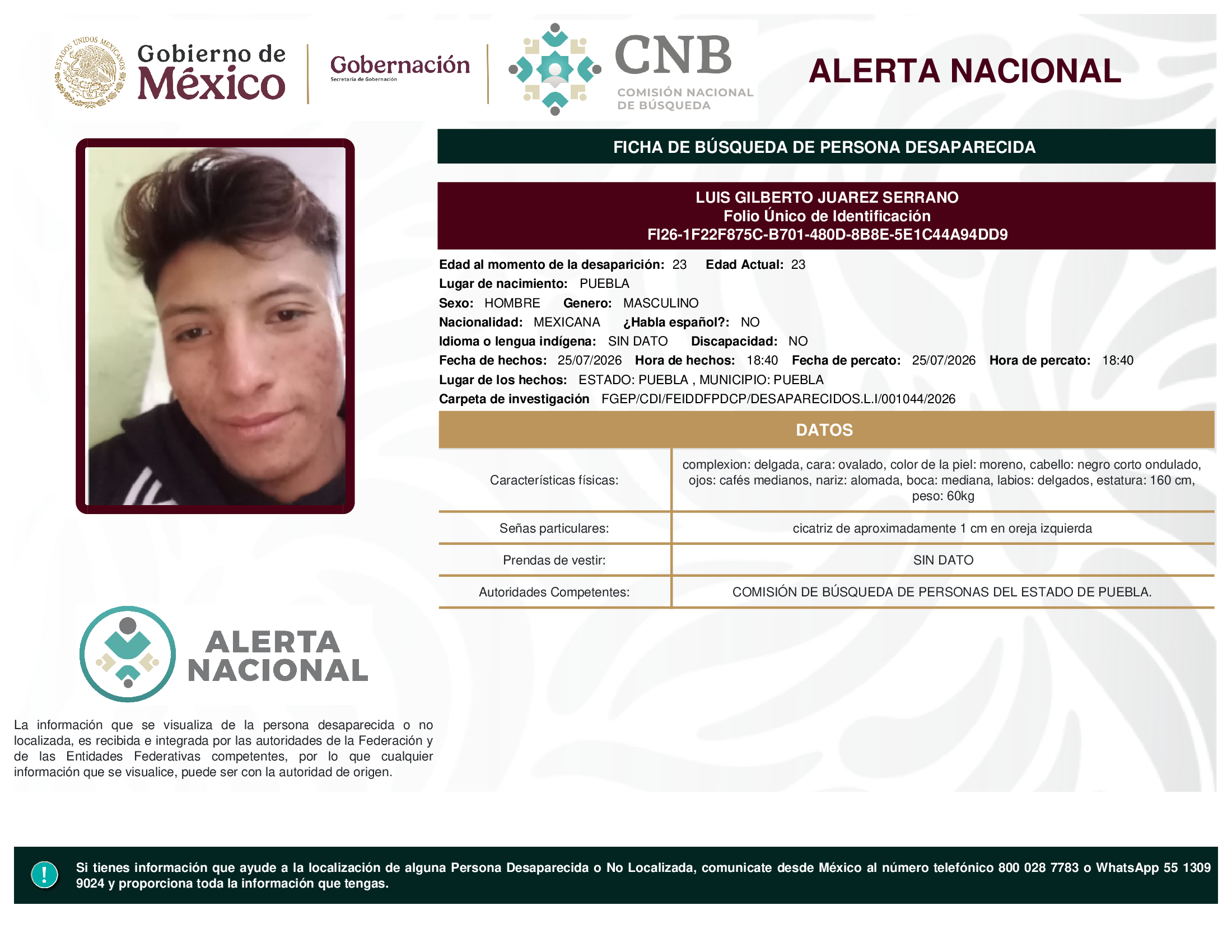 LUIS GILBERTO JUAREZ SERRANO