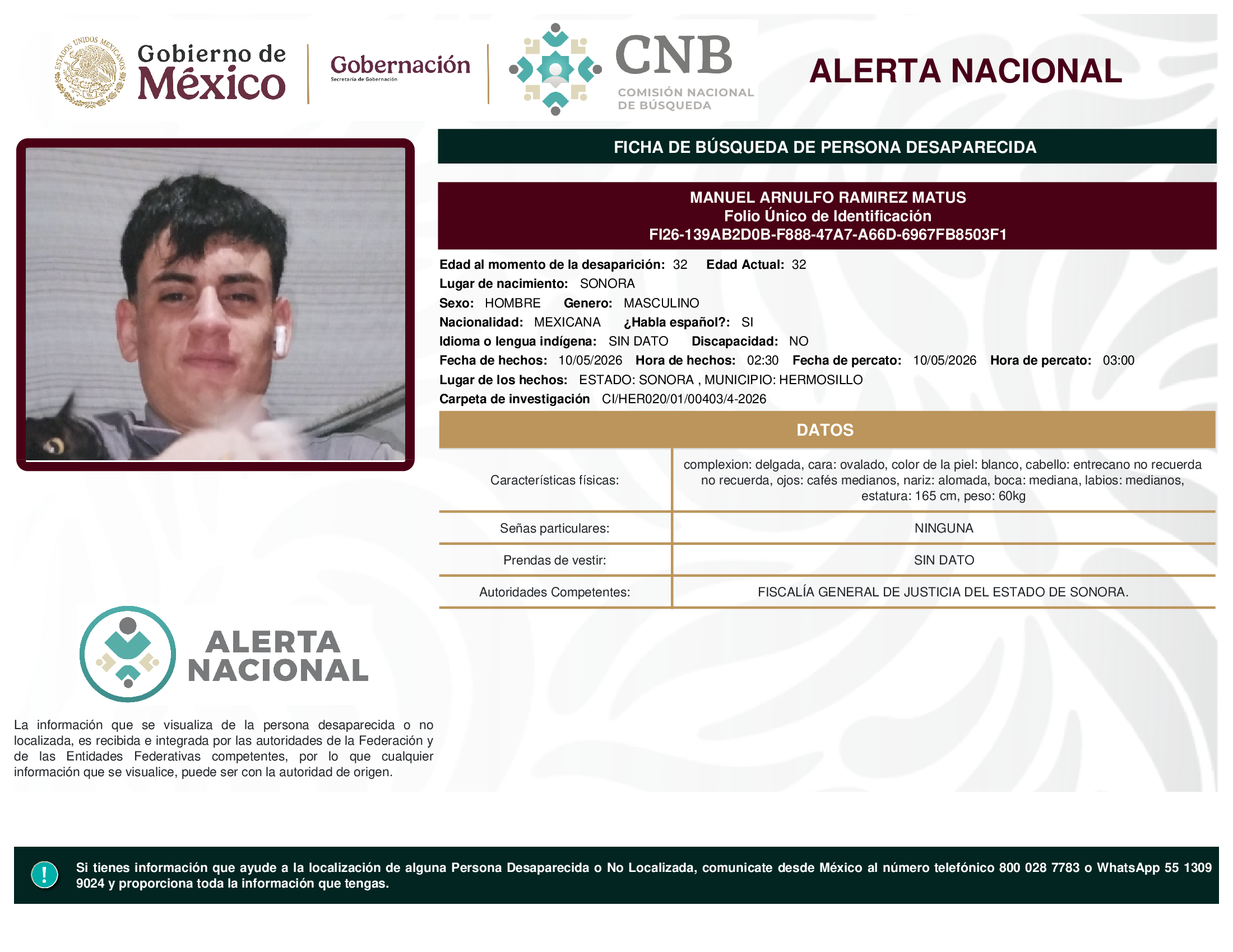 MANUEL ARNULFO RAMIREZ MATUS