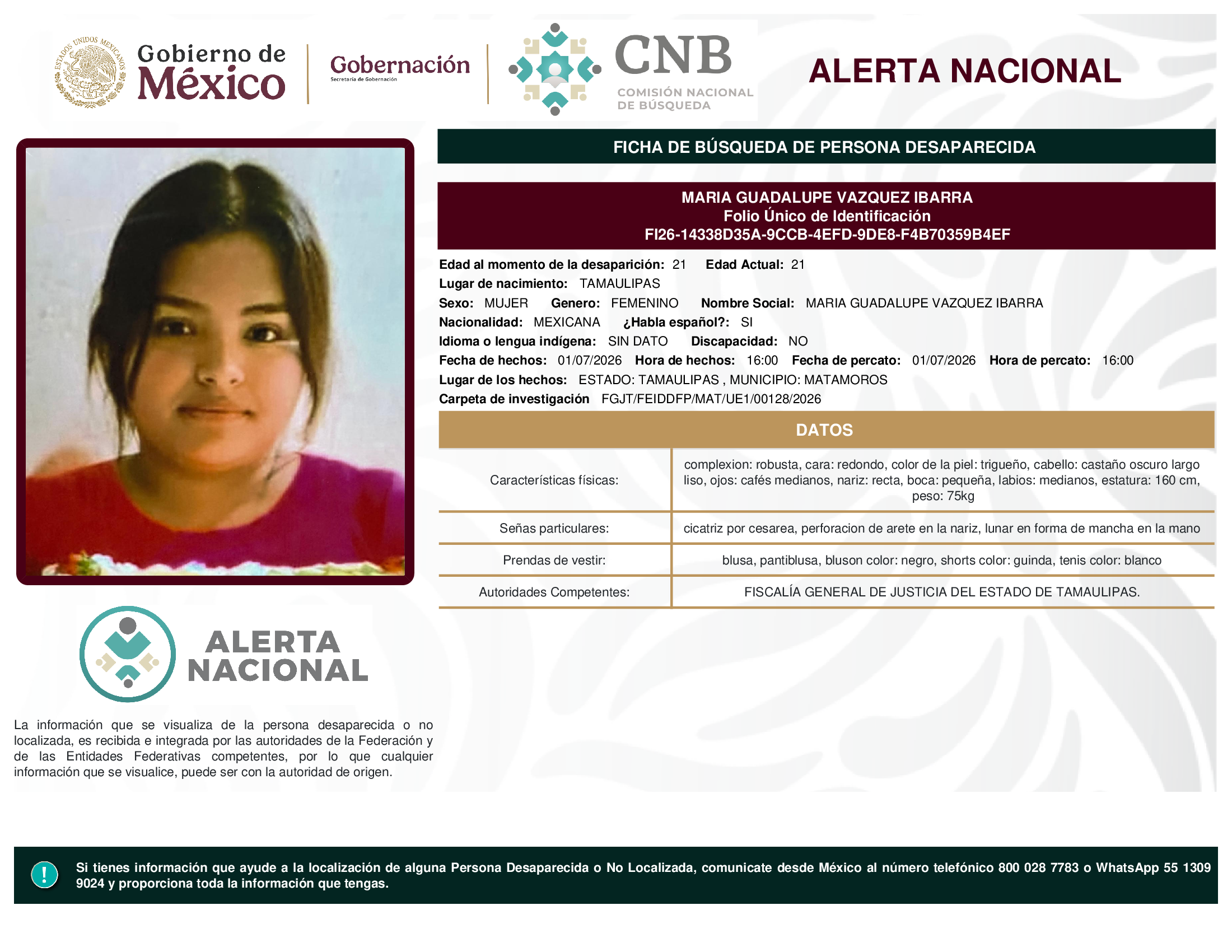 MARIA GUADALUPE VAZQUEZ IBARRA