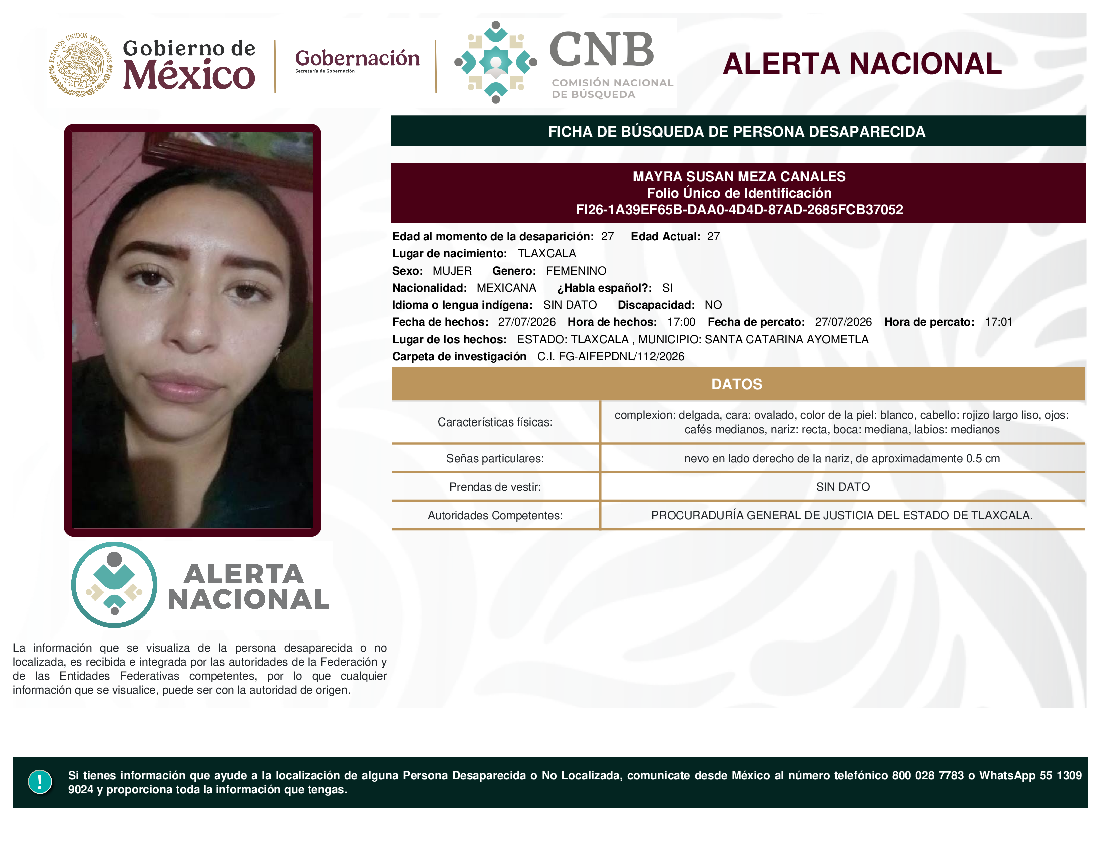 MAYRA SUSAN MEZA CANALES