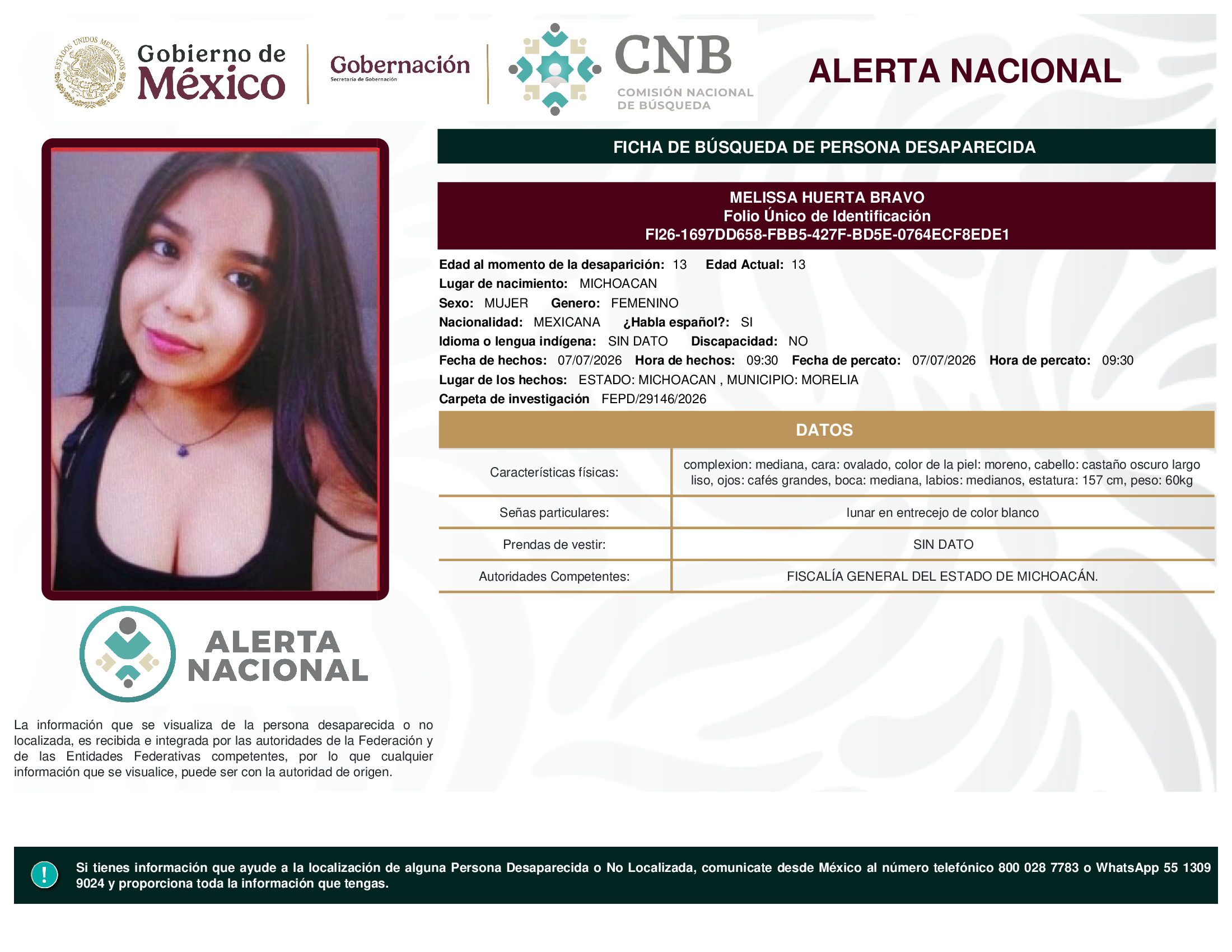 MELISSA HUERTA BRAVO