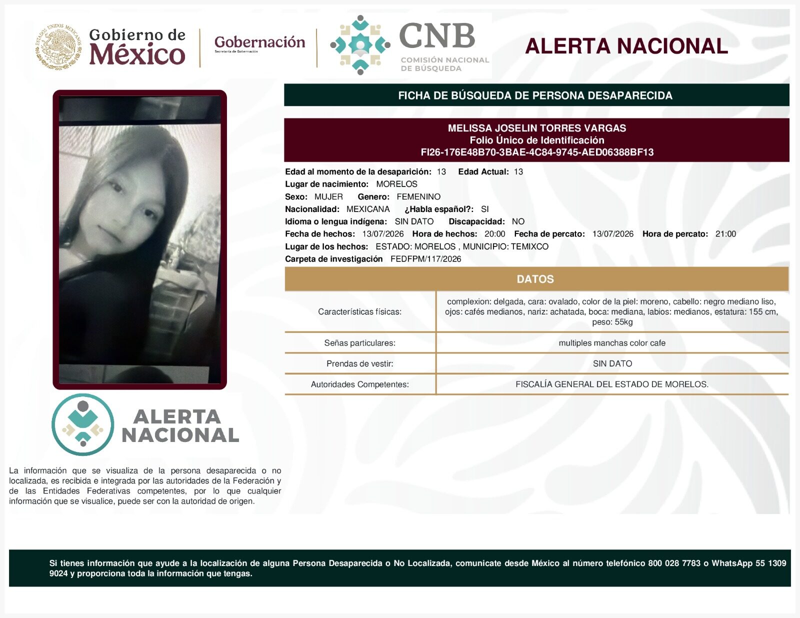 MELISSA JOSELIN TORRES VARGAS