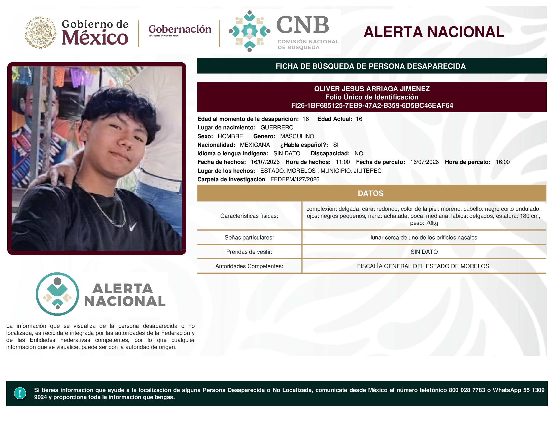 OLIVER JESUS ARRIAGA JIMENEZ