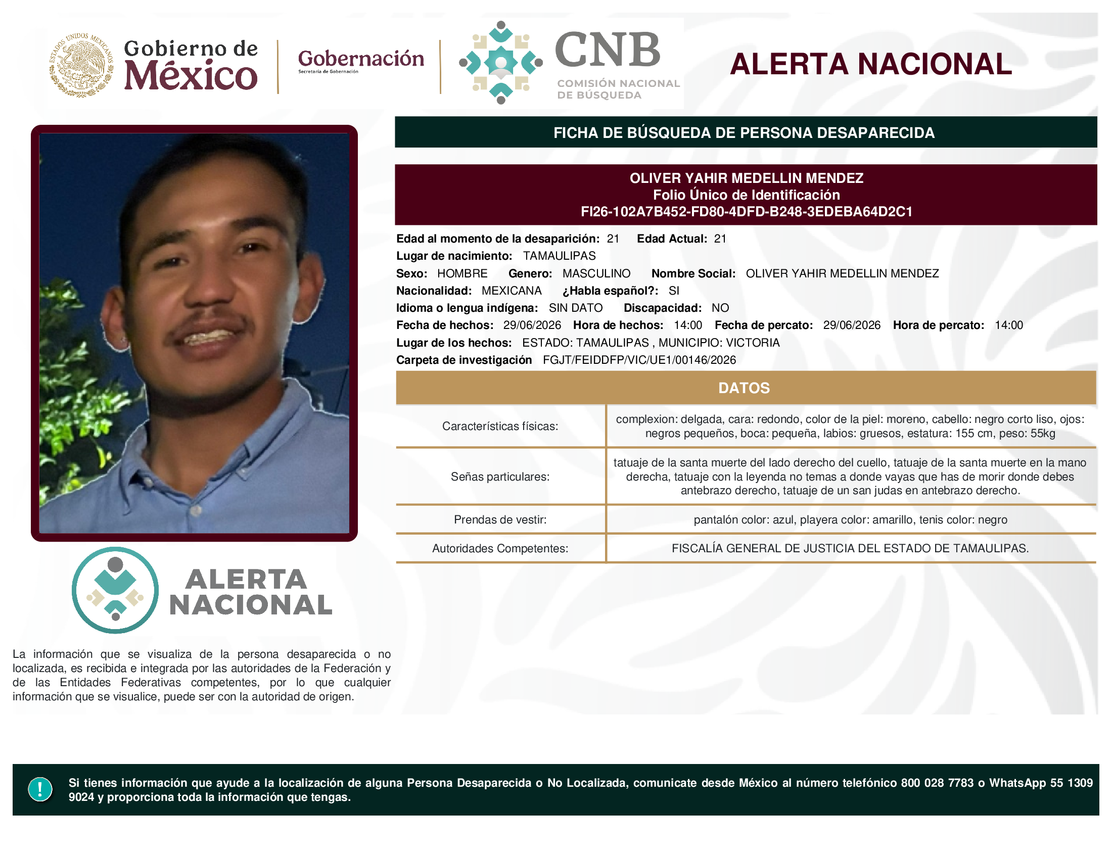 OLIVER YAHIR MEDELLIN MENDEZ