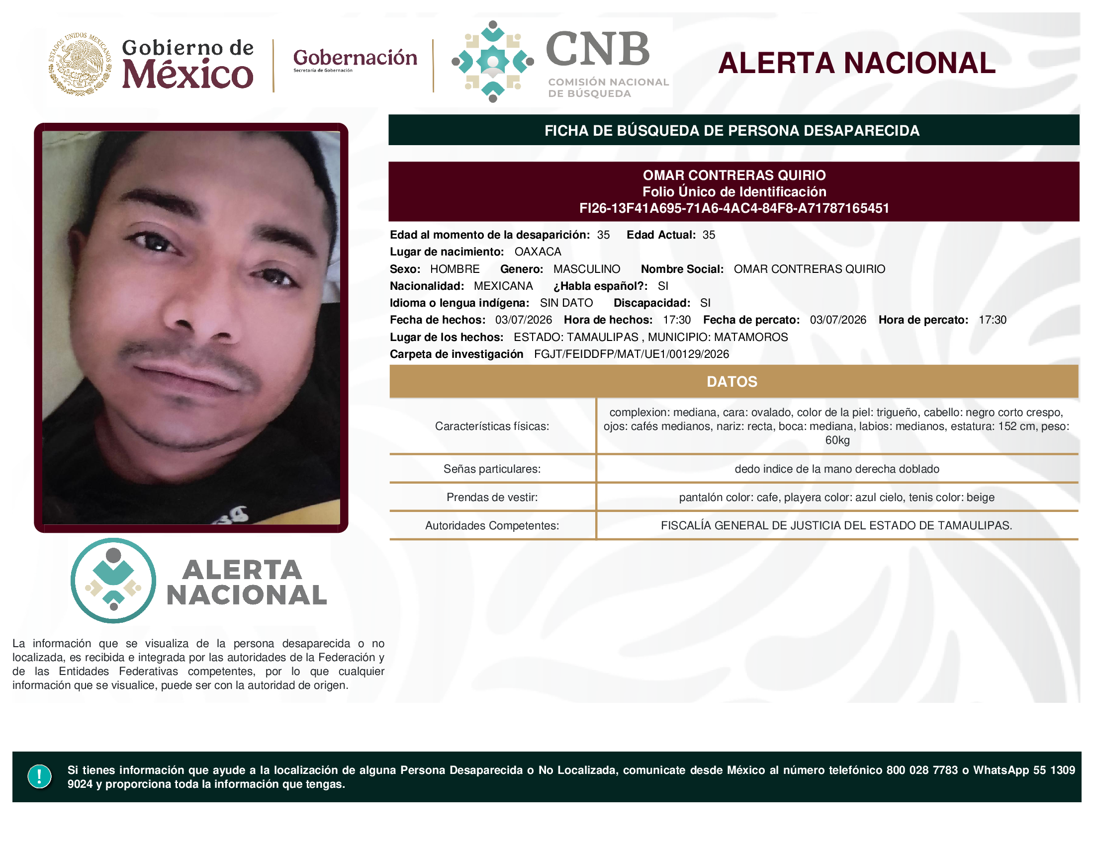 OMAR CONTRERAS QUIRIO
