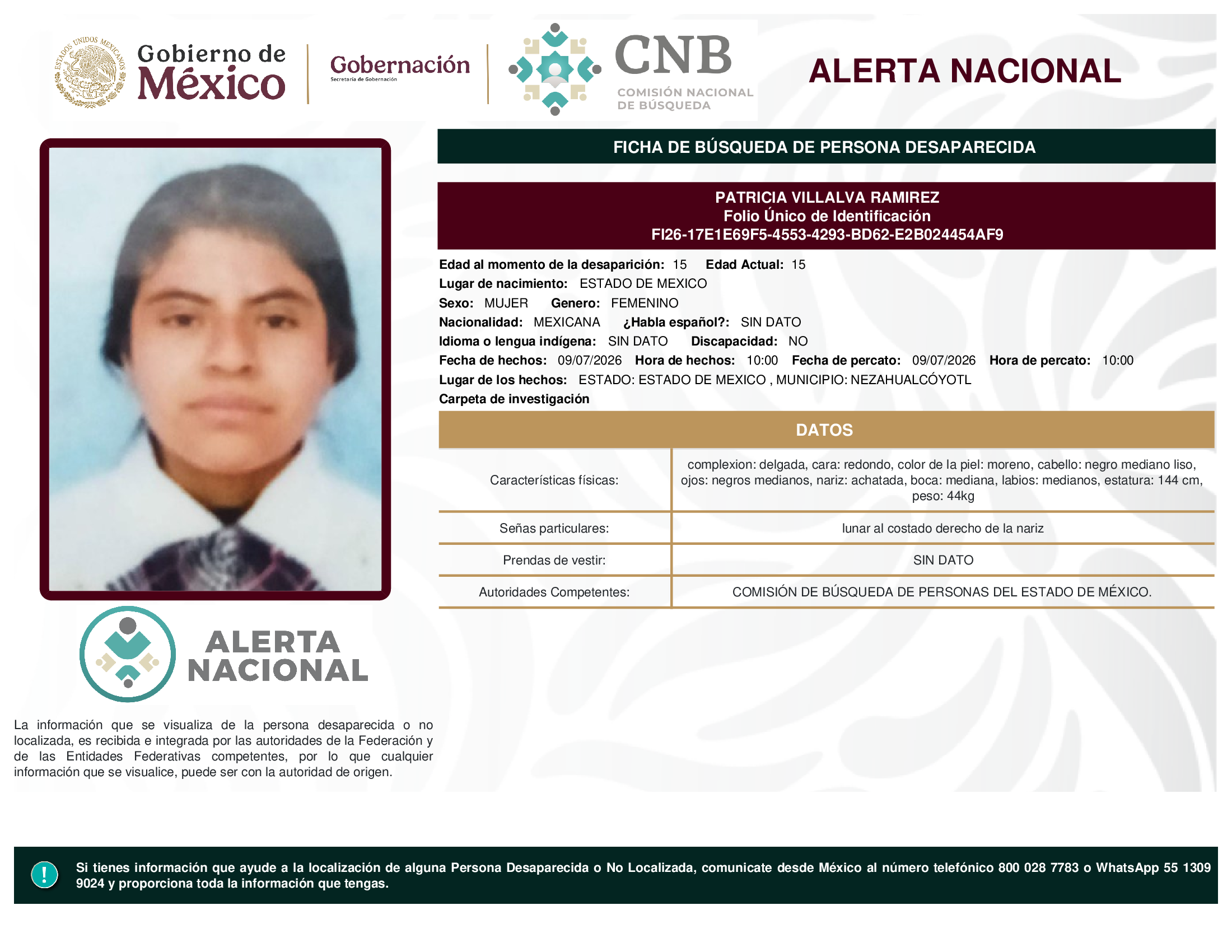 PATRICIA VILLALVA RAMIREZ