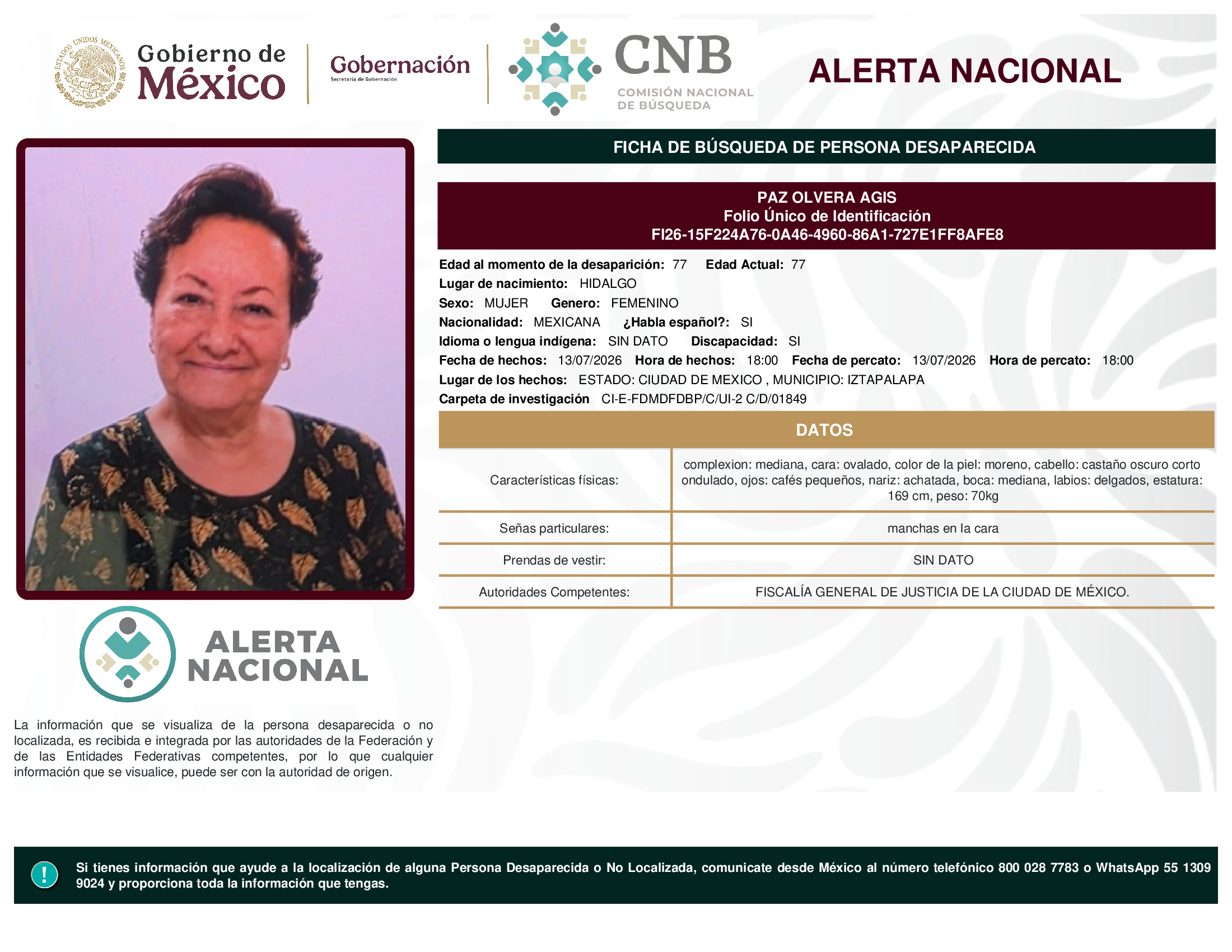 PAZ OLVERA AGIS