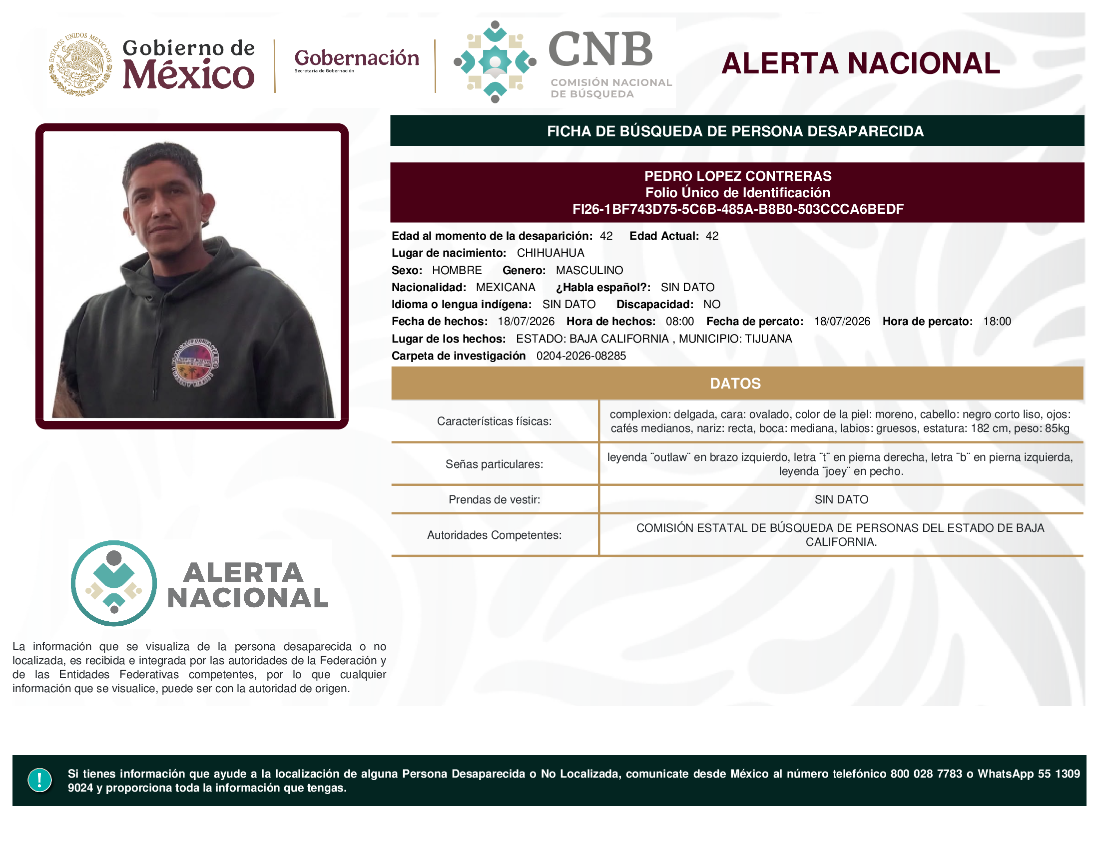 PEDRO LOPEZ CONTRERAS