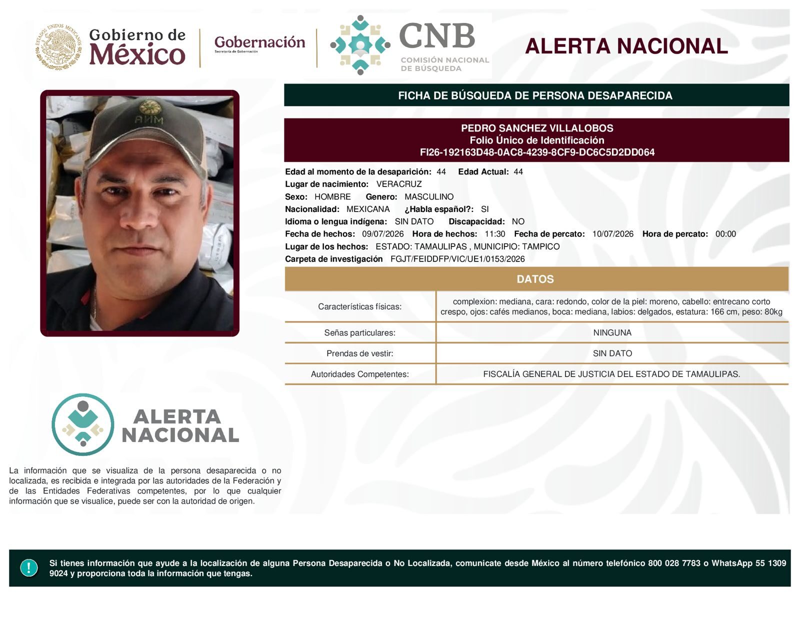PEDRO SANCHEZ VILLALOBOS