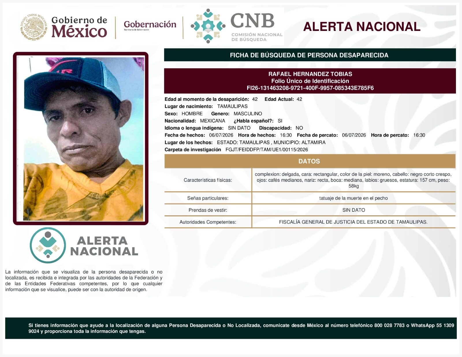 RAFAEL HERNANDEZ TOBIAS