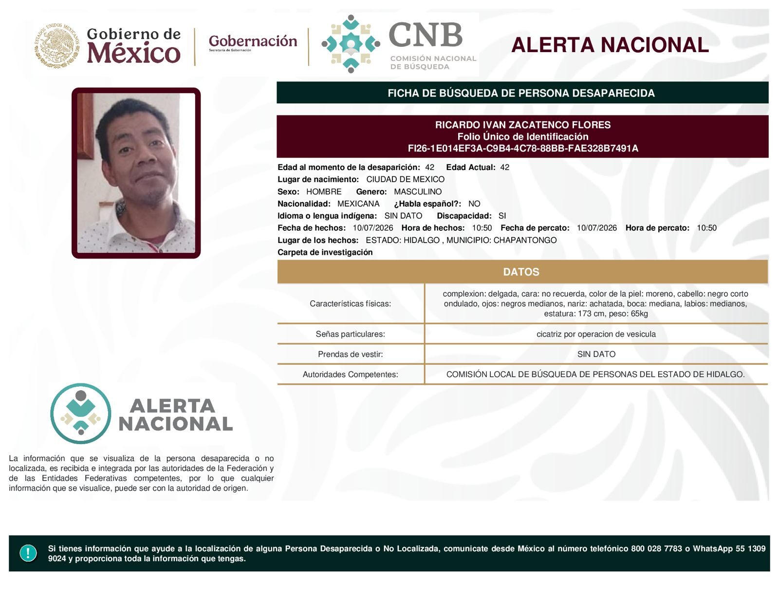 RICARDO IVAN ZACATENCO FLORES