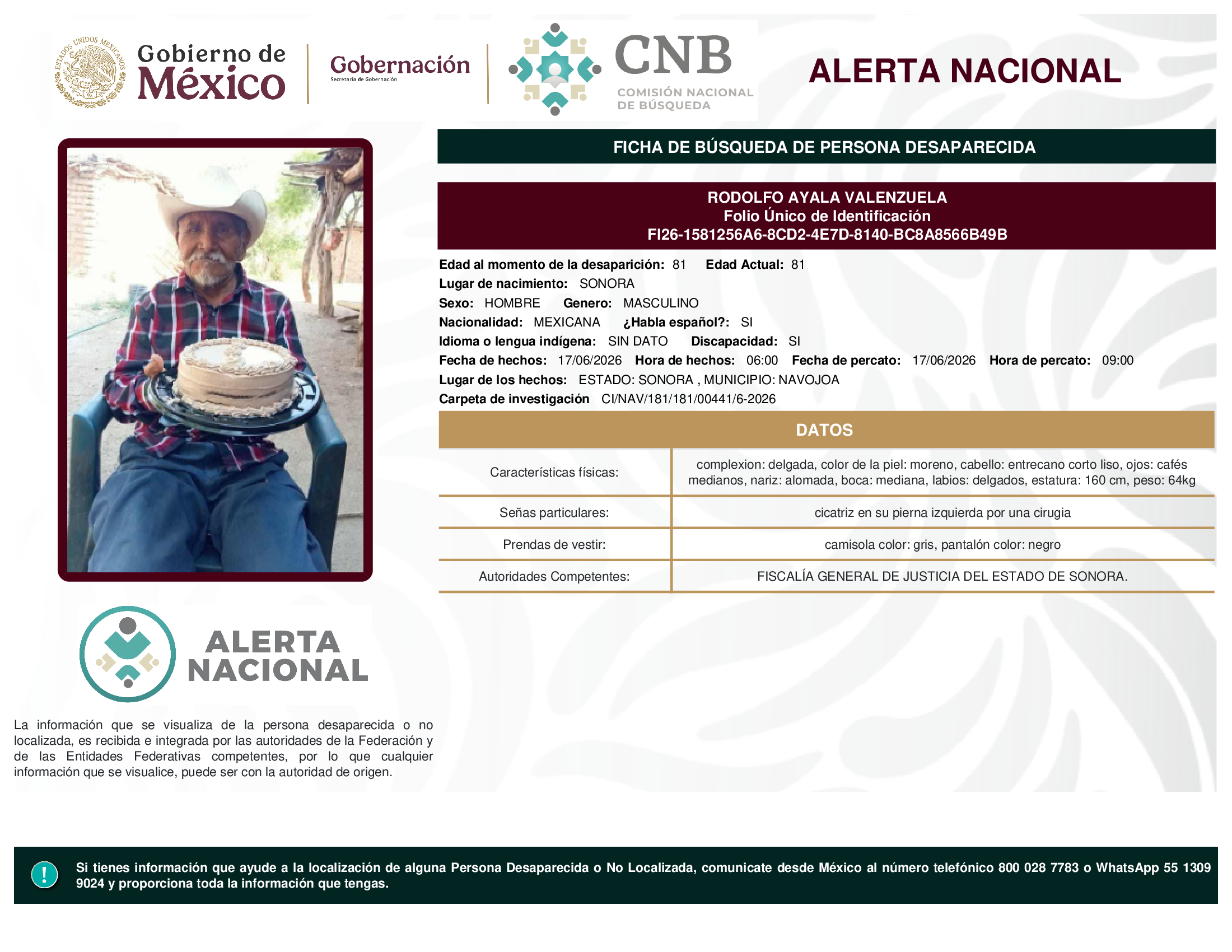 RODOLFO AYALA VALENZUELA