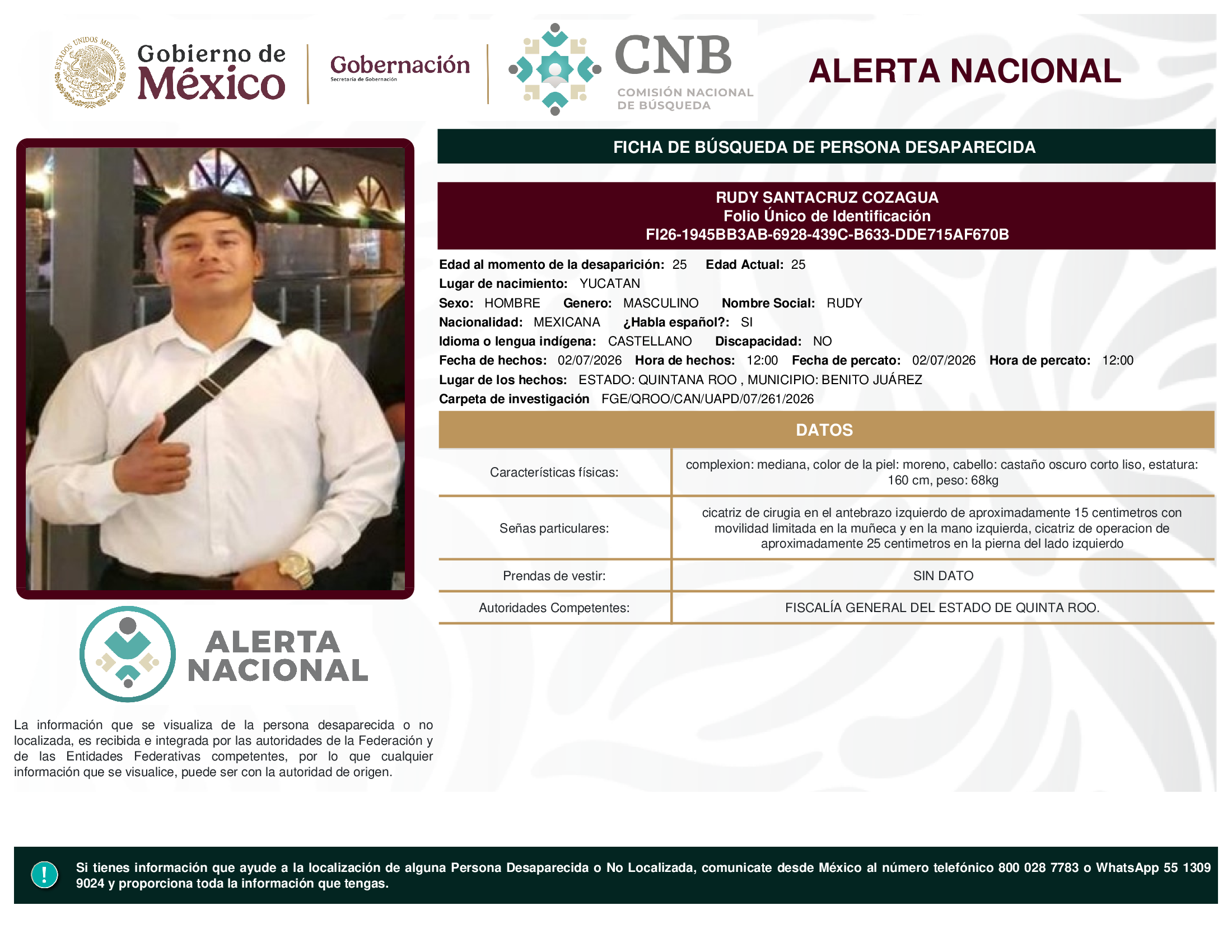 RUDY SANTACRUZ COZAGUA