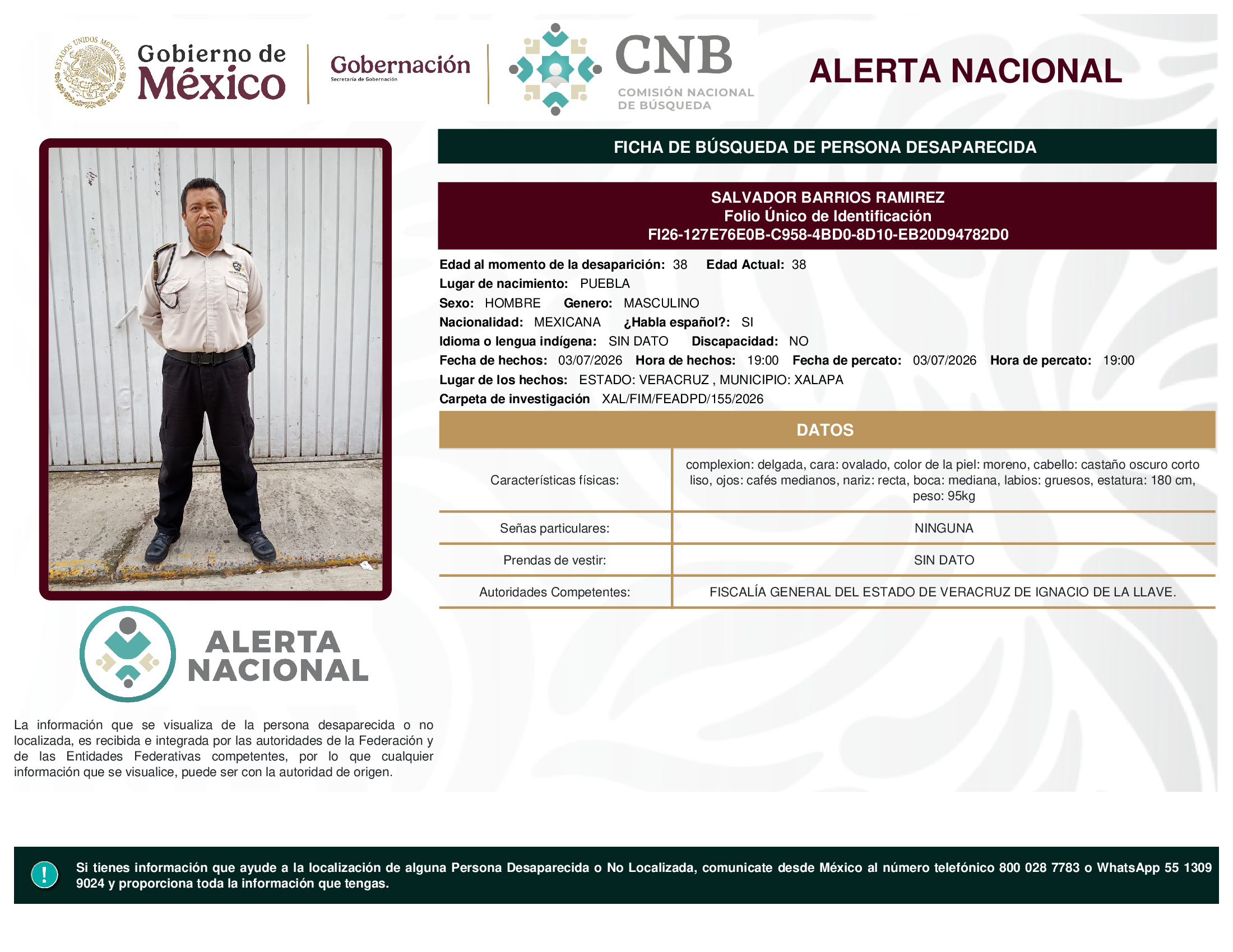 SALVADOR BARRIOS RAMIREZ