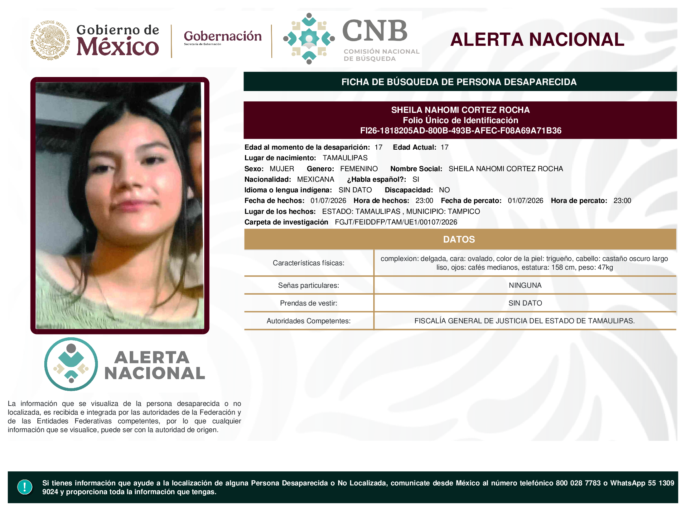 SHEILA NAHOMI CORTEZ ROCHA