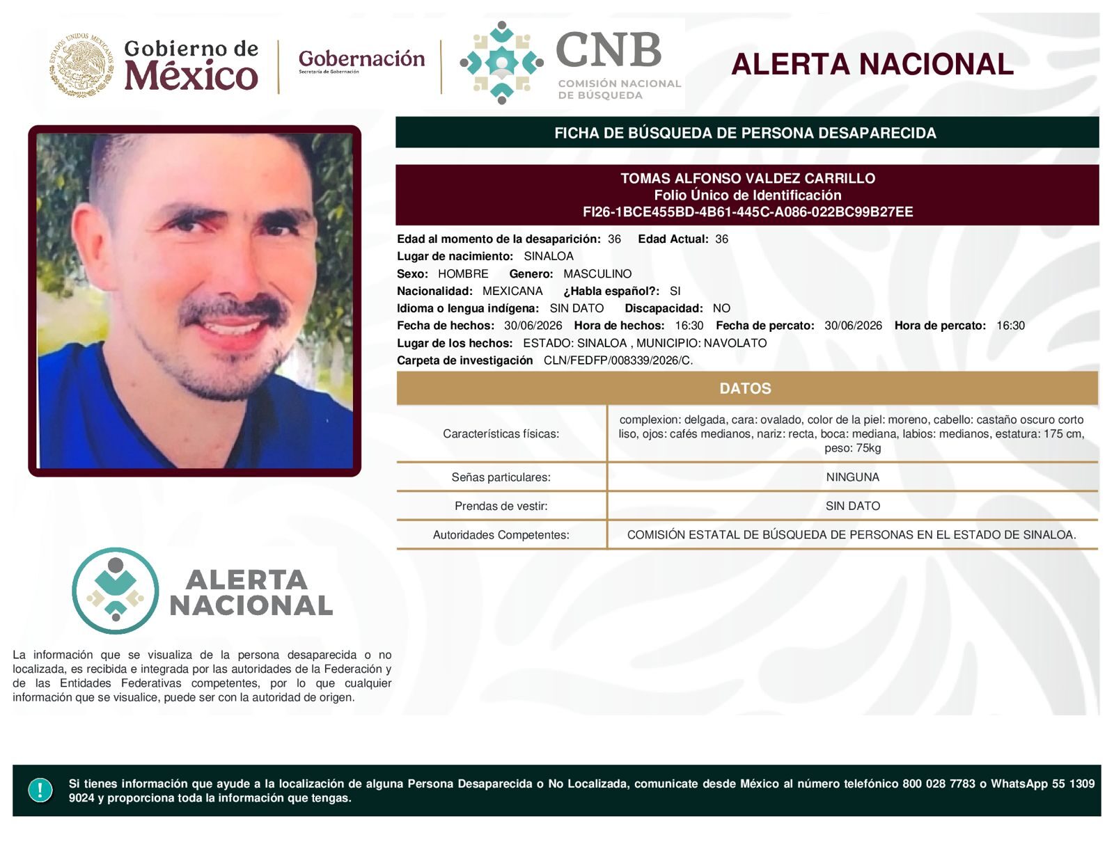TOMAS ALFONSO VALDEZ CARRILLO
