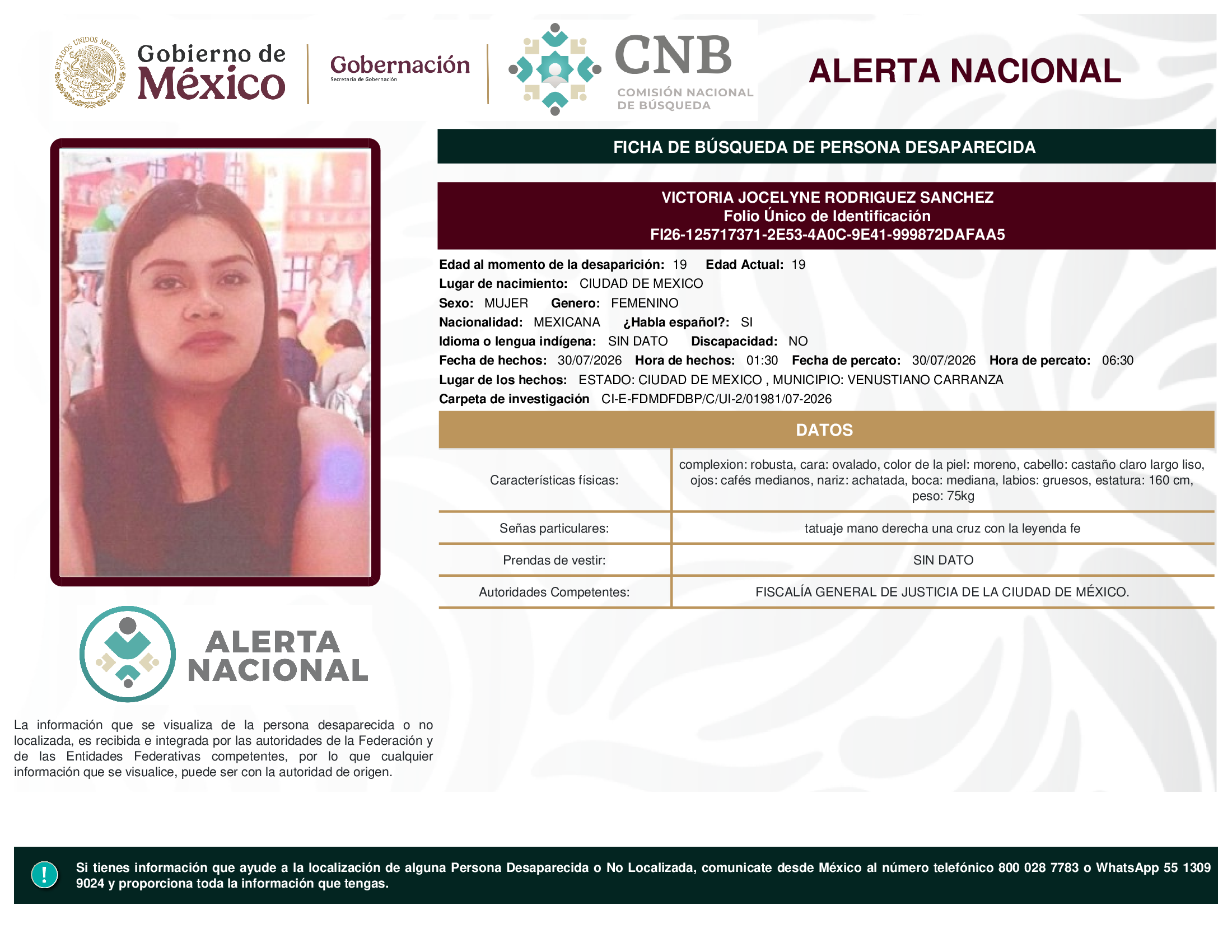 VICTORIA JOCELYNE RODRIGUEZ SANCHEZ