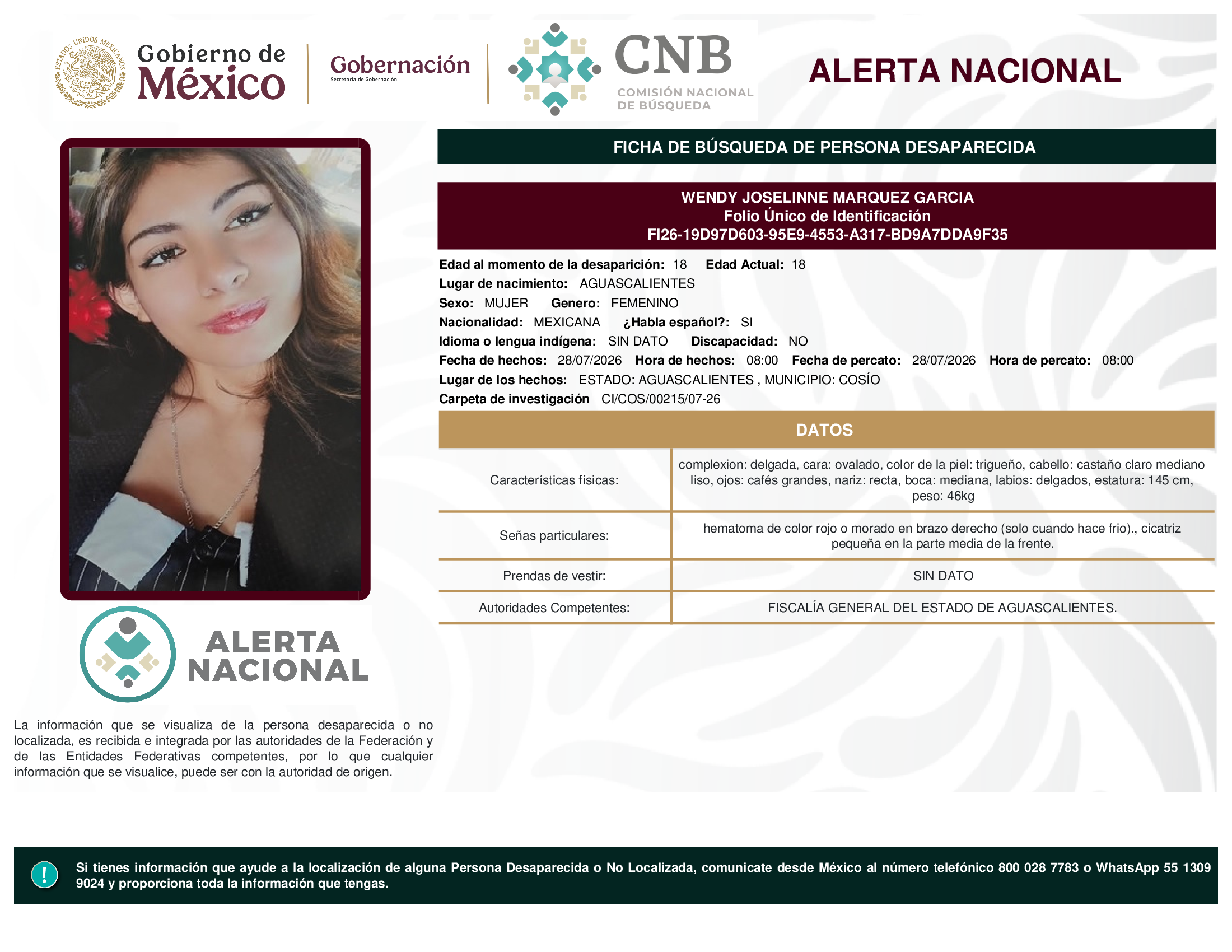 WENDY JOSELINNE MARQUEZ GARCIA