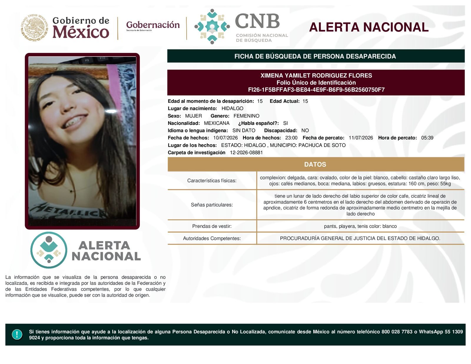 XIMENA YAMILET RODRIGUEZ FLORES