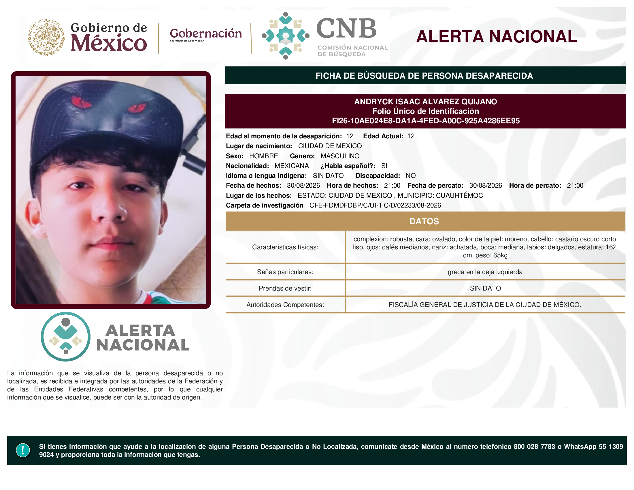 ANDRYCK ISAAC ALVAREZ QUIJANO