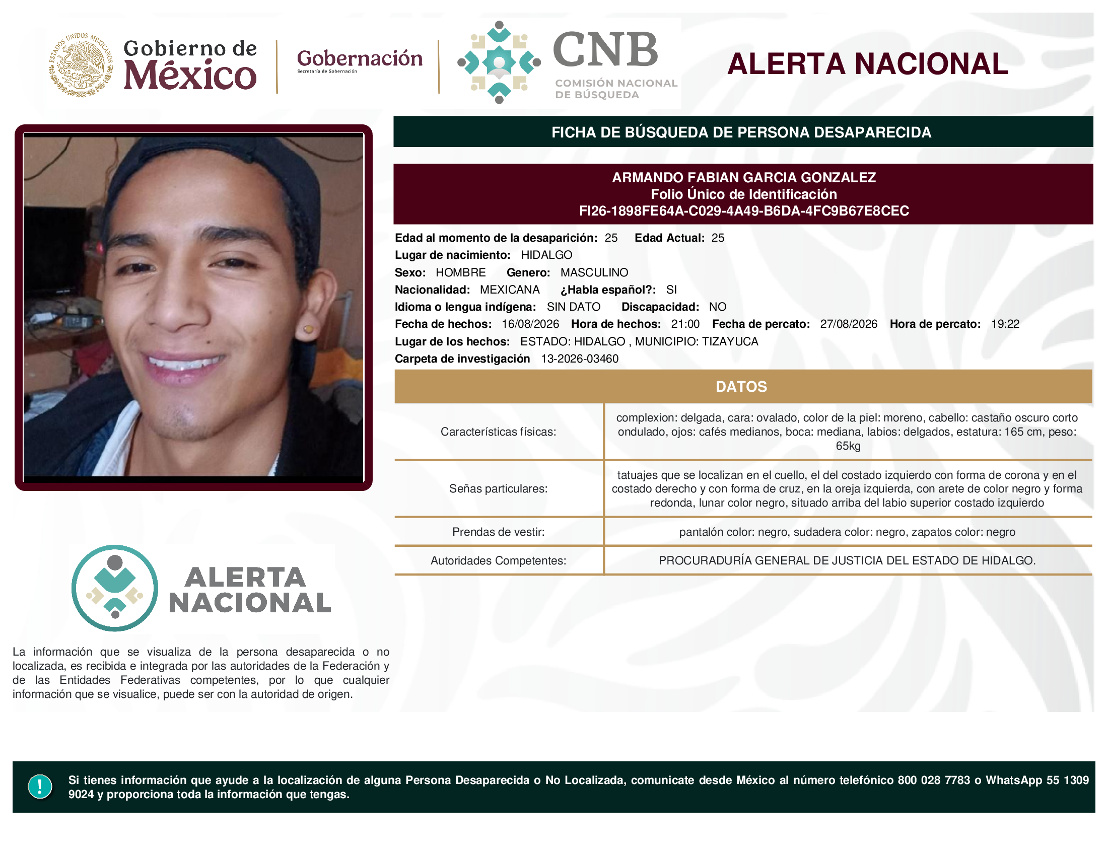ARMANDO FABIAN GARCIA GONZALEZ