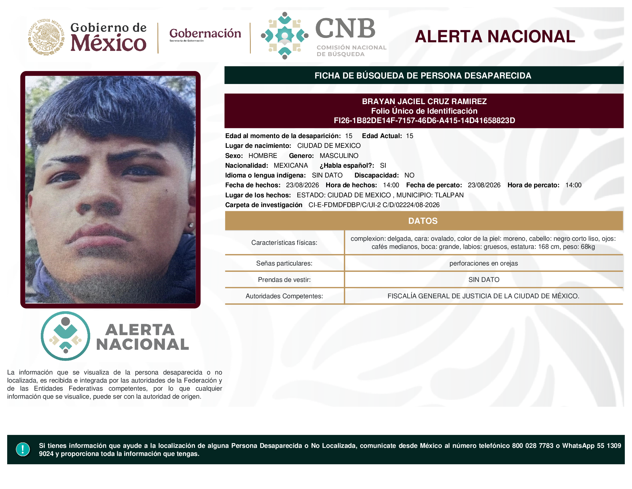 BRAYAN JACIEL CRUZ RAMIREZ
