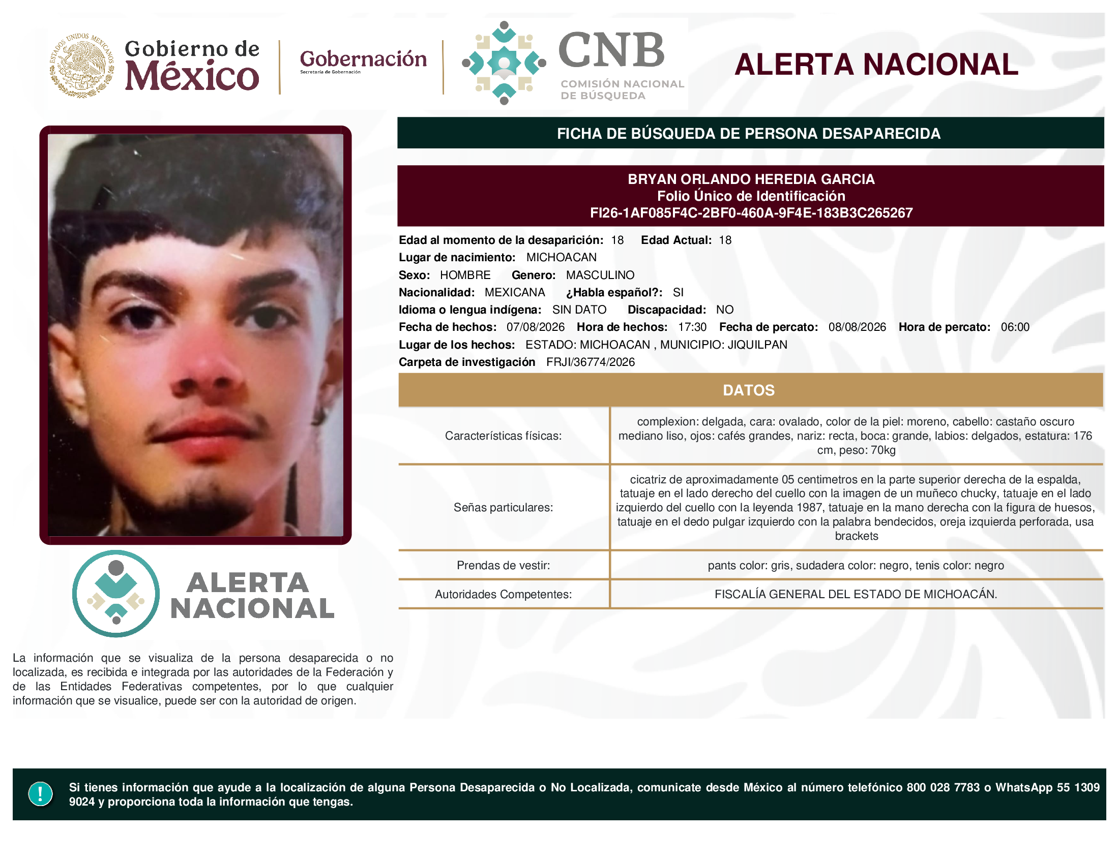BRYAN ORLANDO HEREDIA GARCIA
