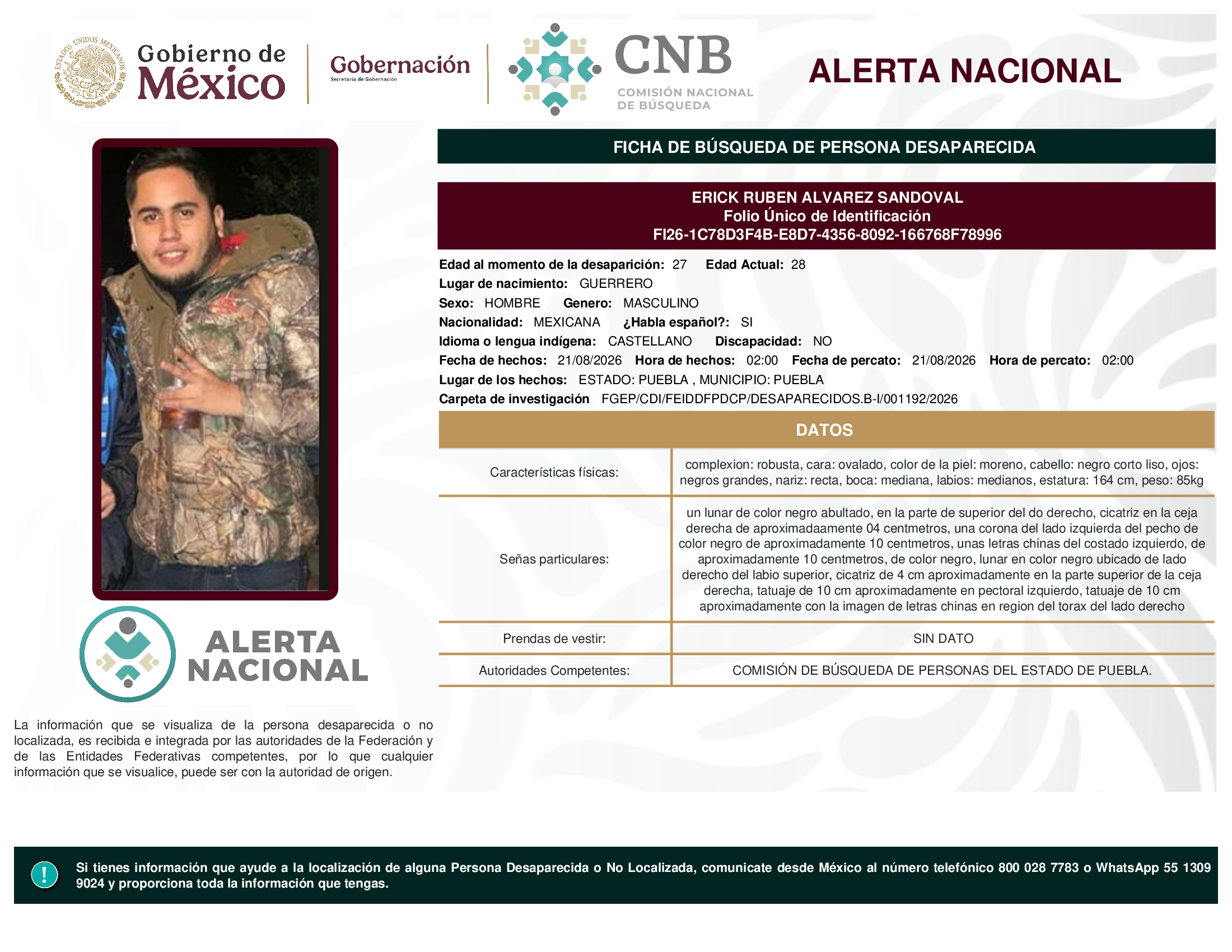 ERICK RUBEN ALVAREZ SANDOVAL