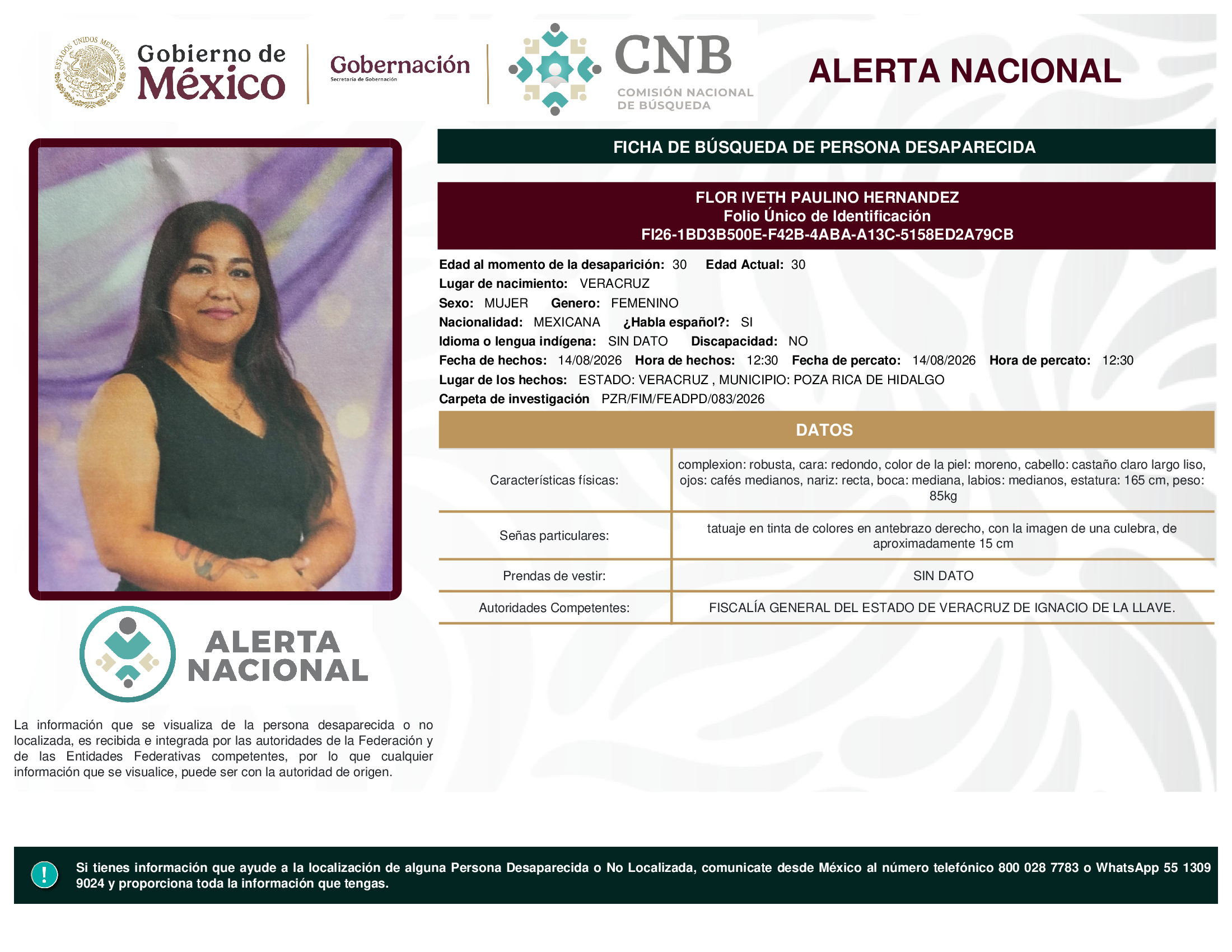 FLOR IVETH PAULINO HERNANDEZ