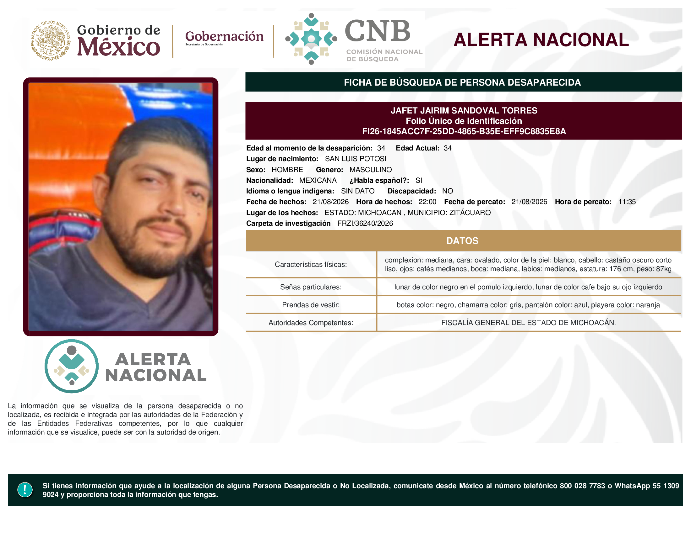 JAFET JAIRIM SANDOVAL TORRES