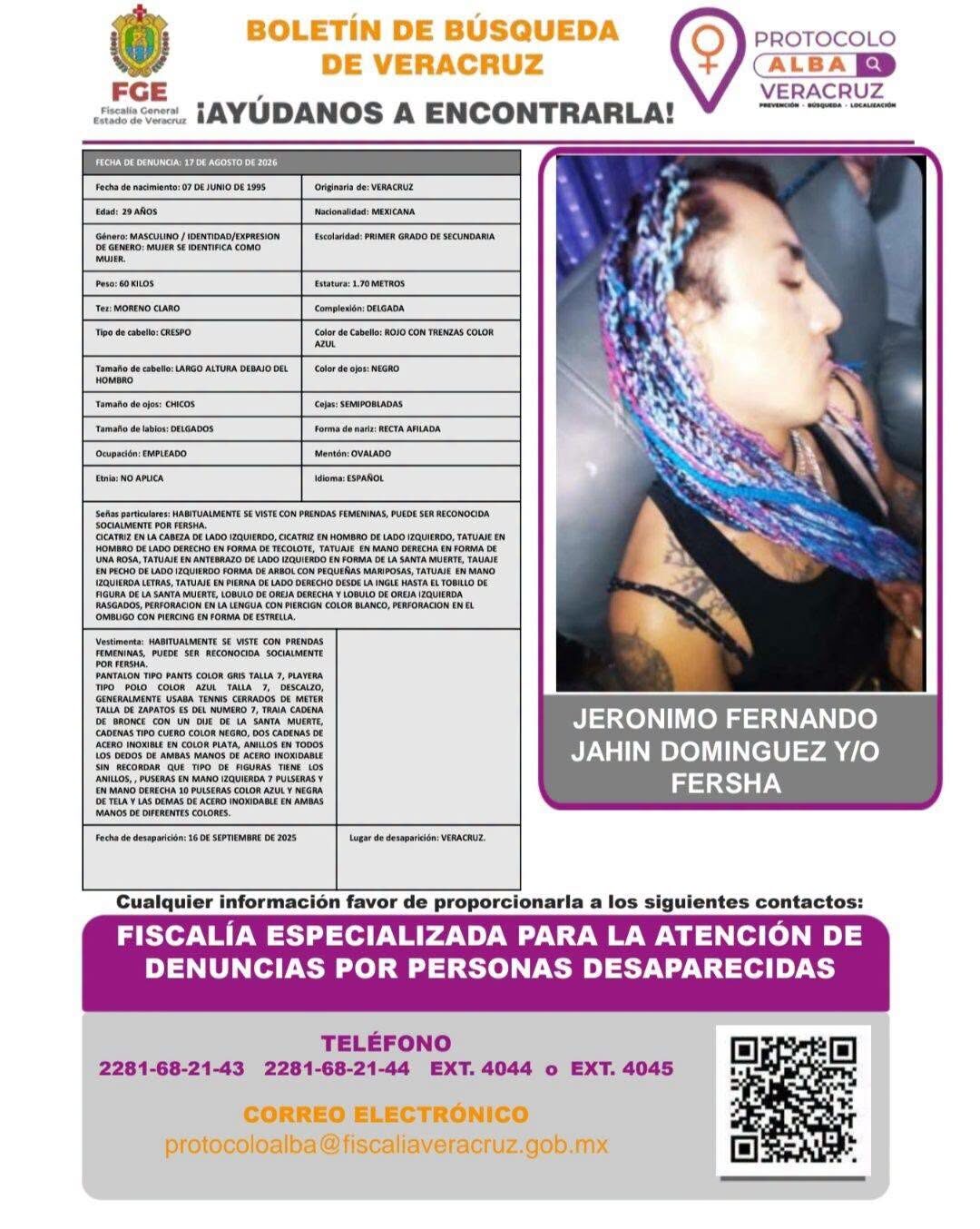 JERÓNIMO FERNANDO JAHIN DOMINGUEZ Y/O FERSHA