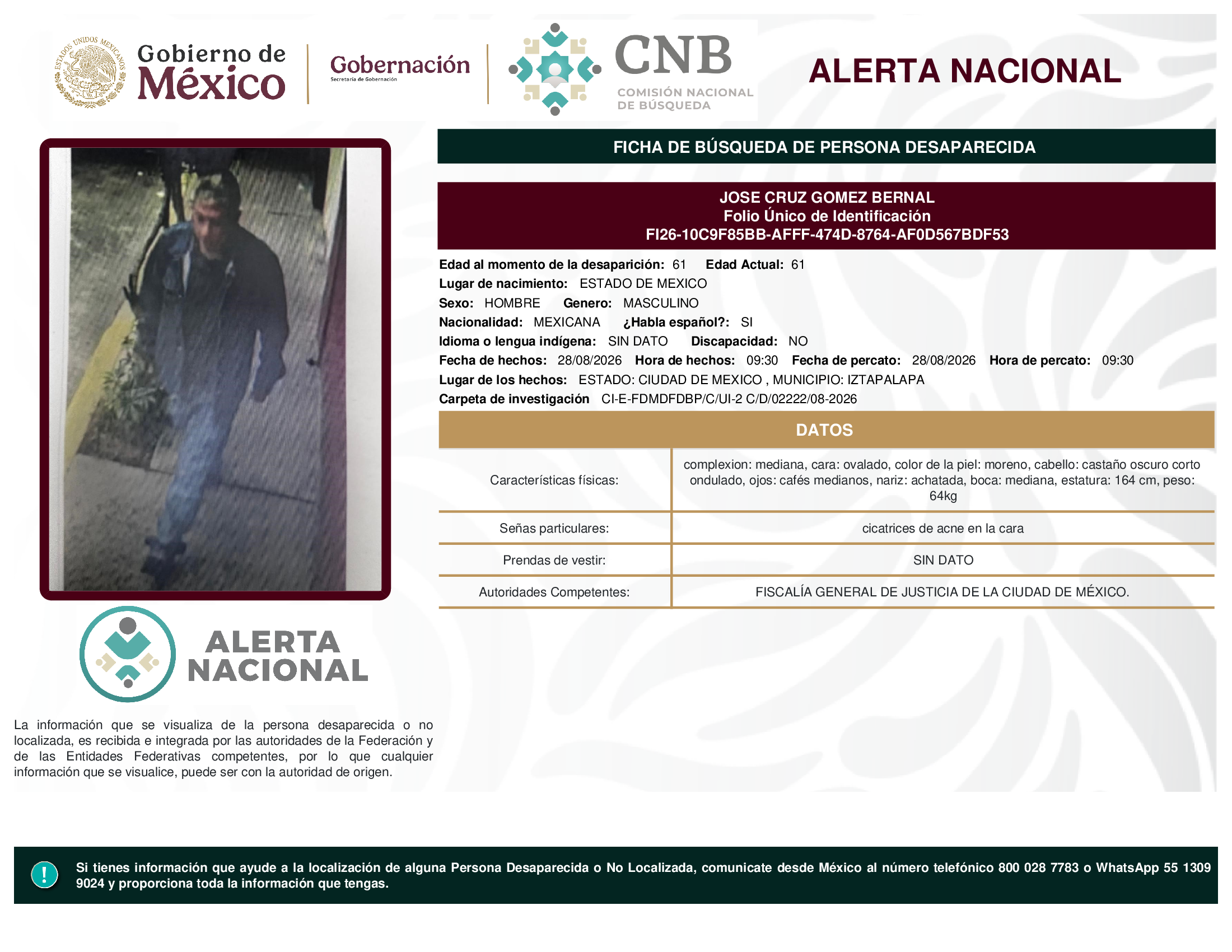 JOSE CRUZ GOMEZ BERNAL