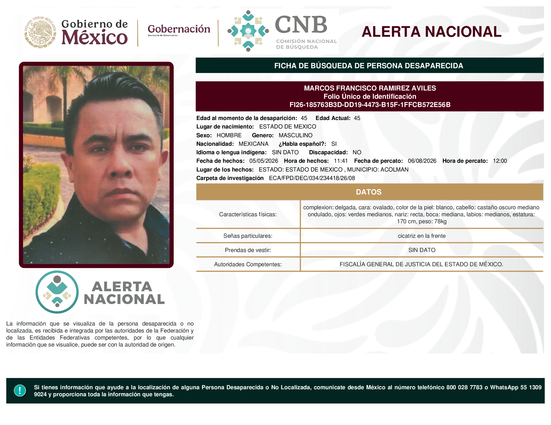 MARCOS FRANCISCO RAMIREZ AVILES