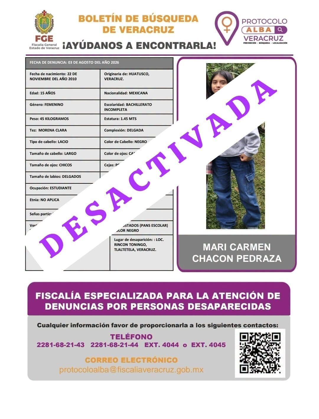 MARI CARMEN CHACON PEDRAZA