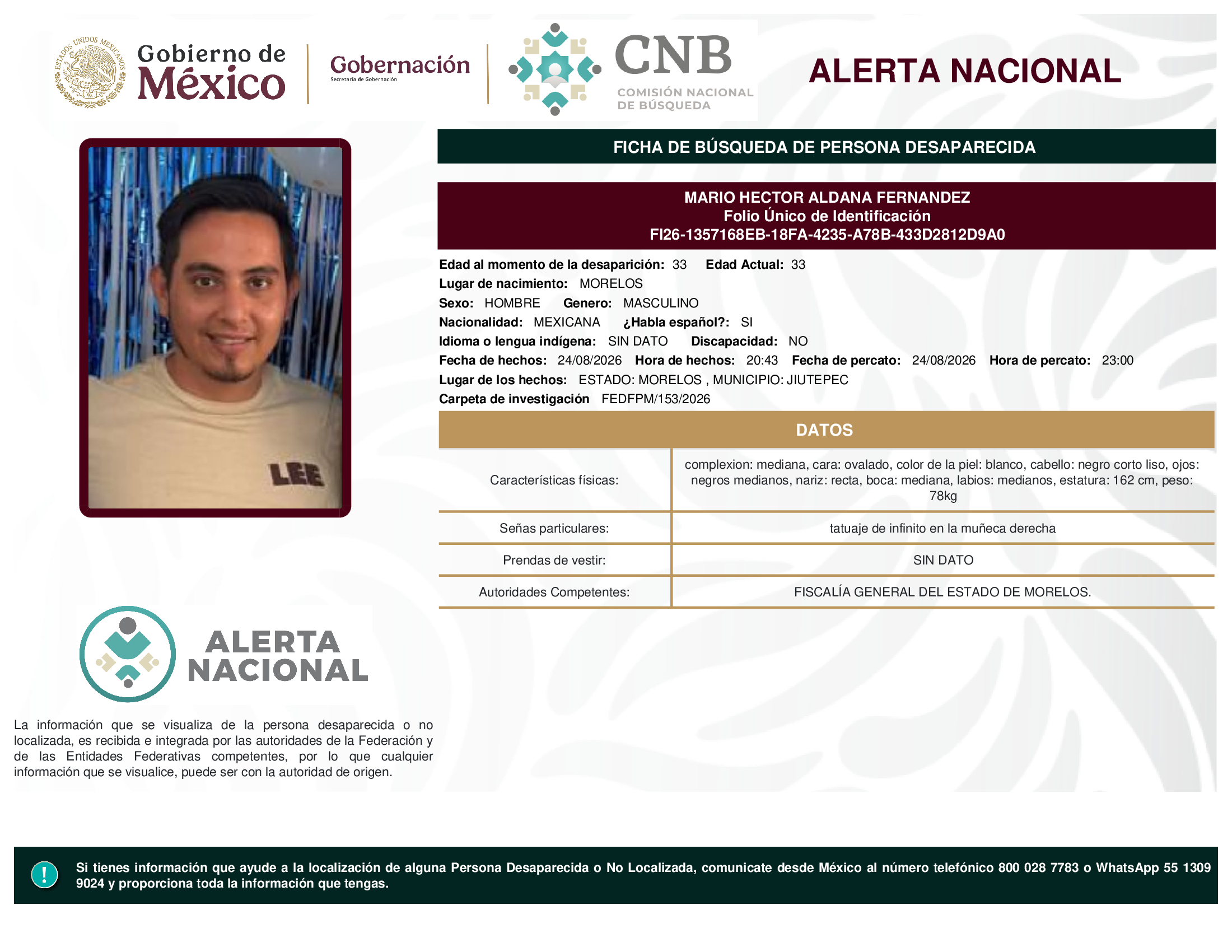 MARIO HECTOR ALDANA FERNANDEZ
