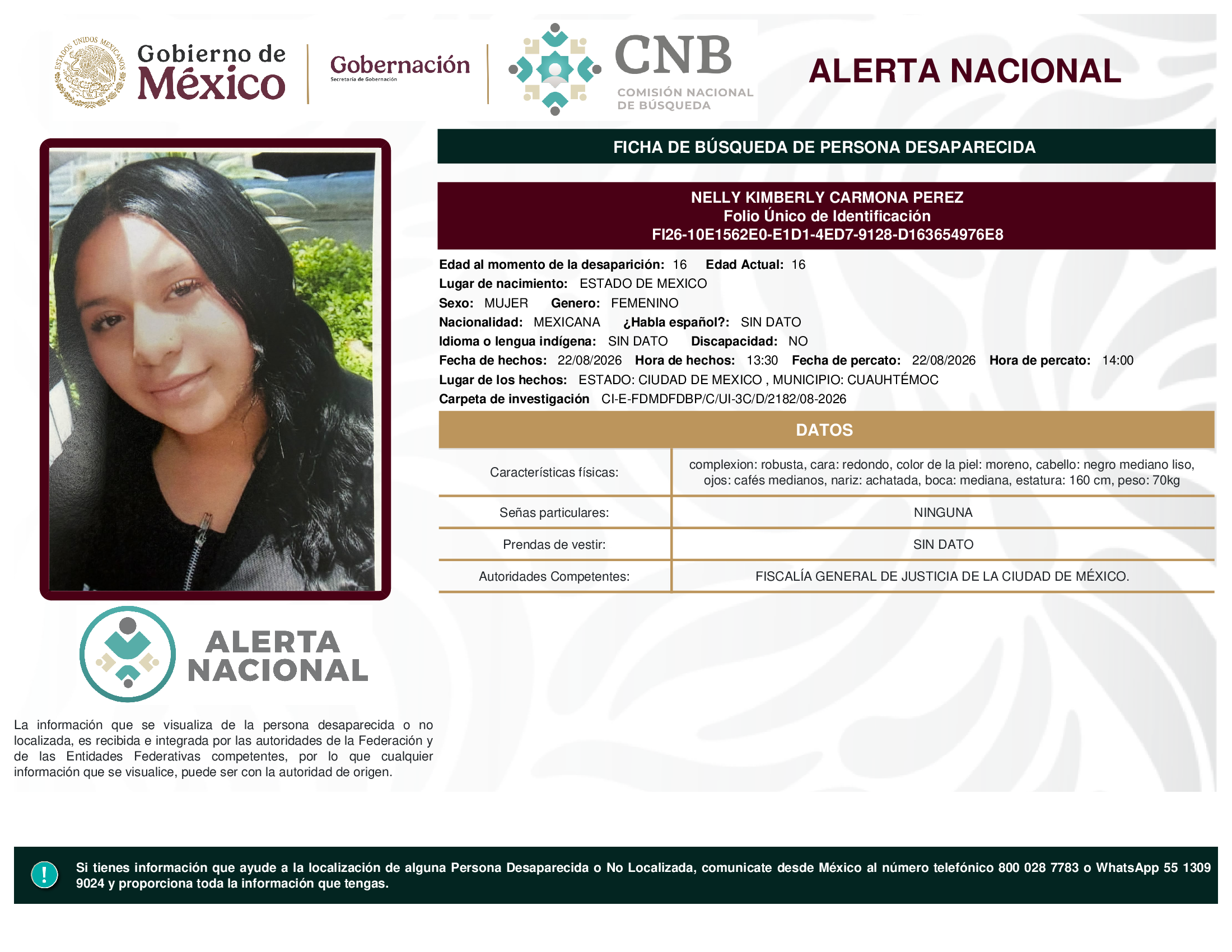NELLY KIMBERLY CARMONA PEREZ