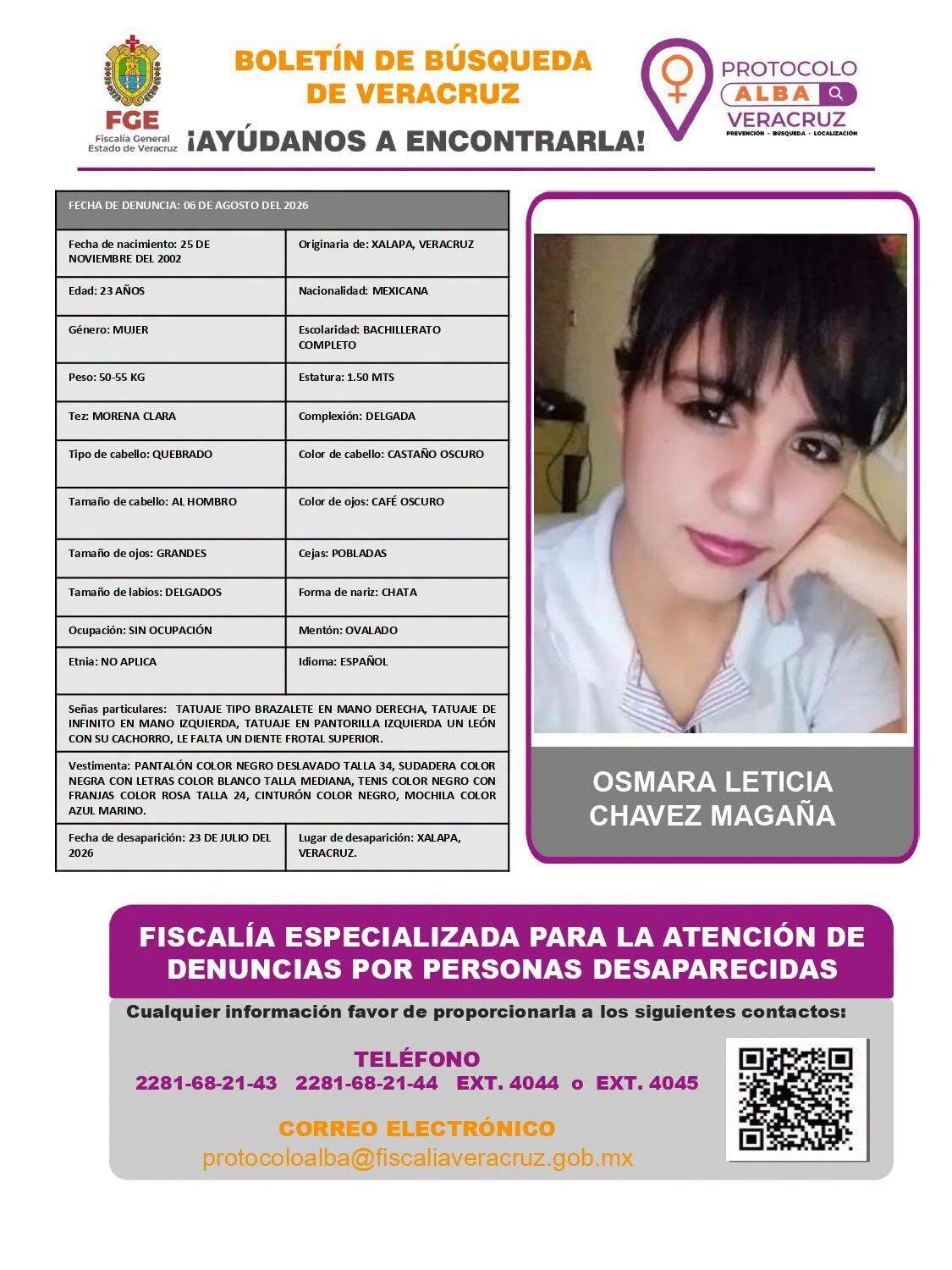 OSMARA LETICIA CHAVEZ MAGAÑA