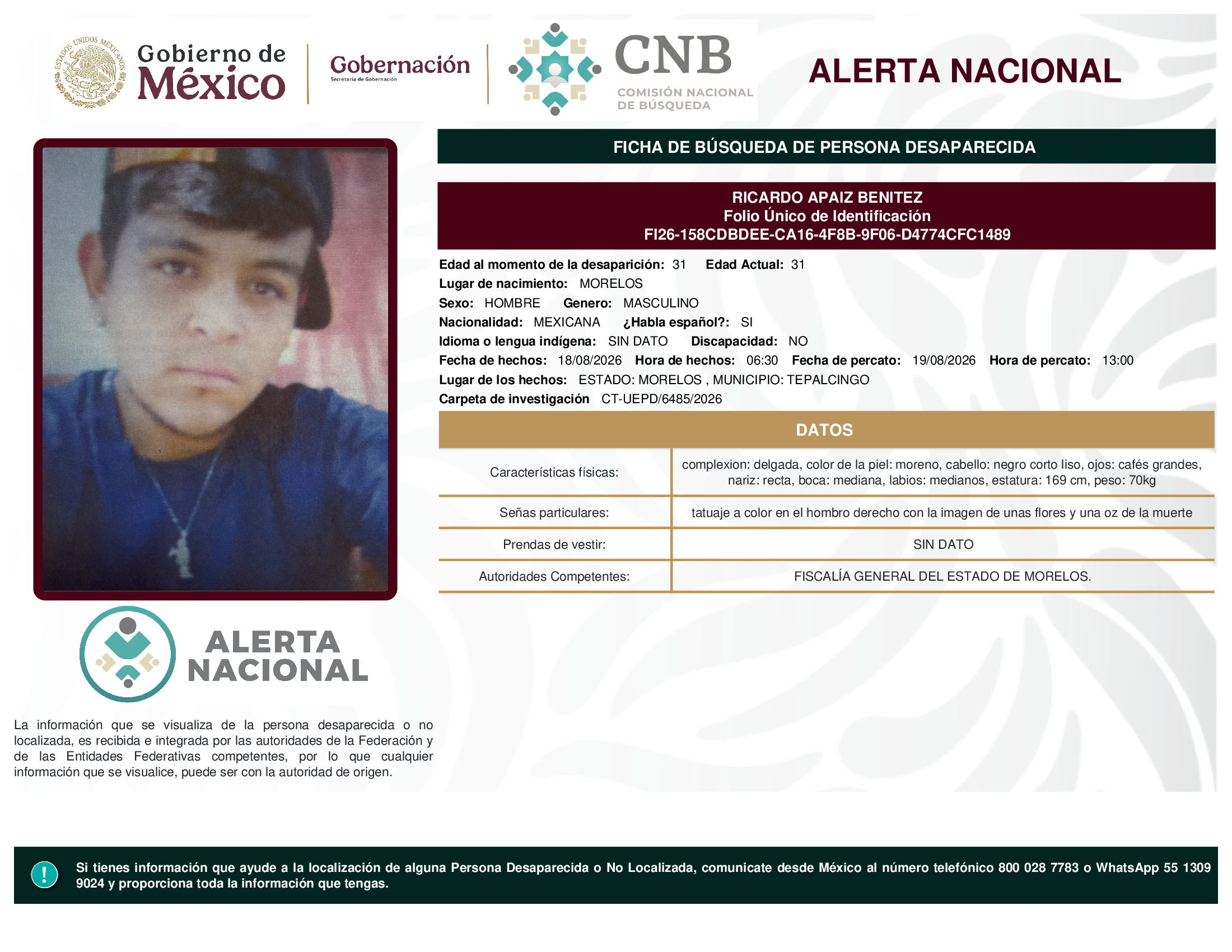 RICARDO APAIZ BENITEZ