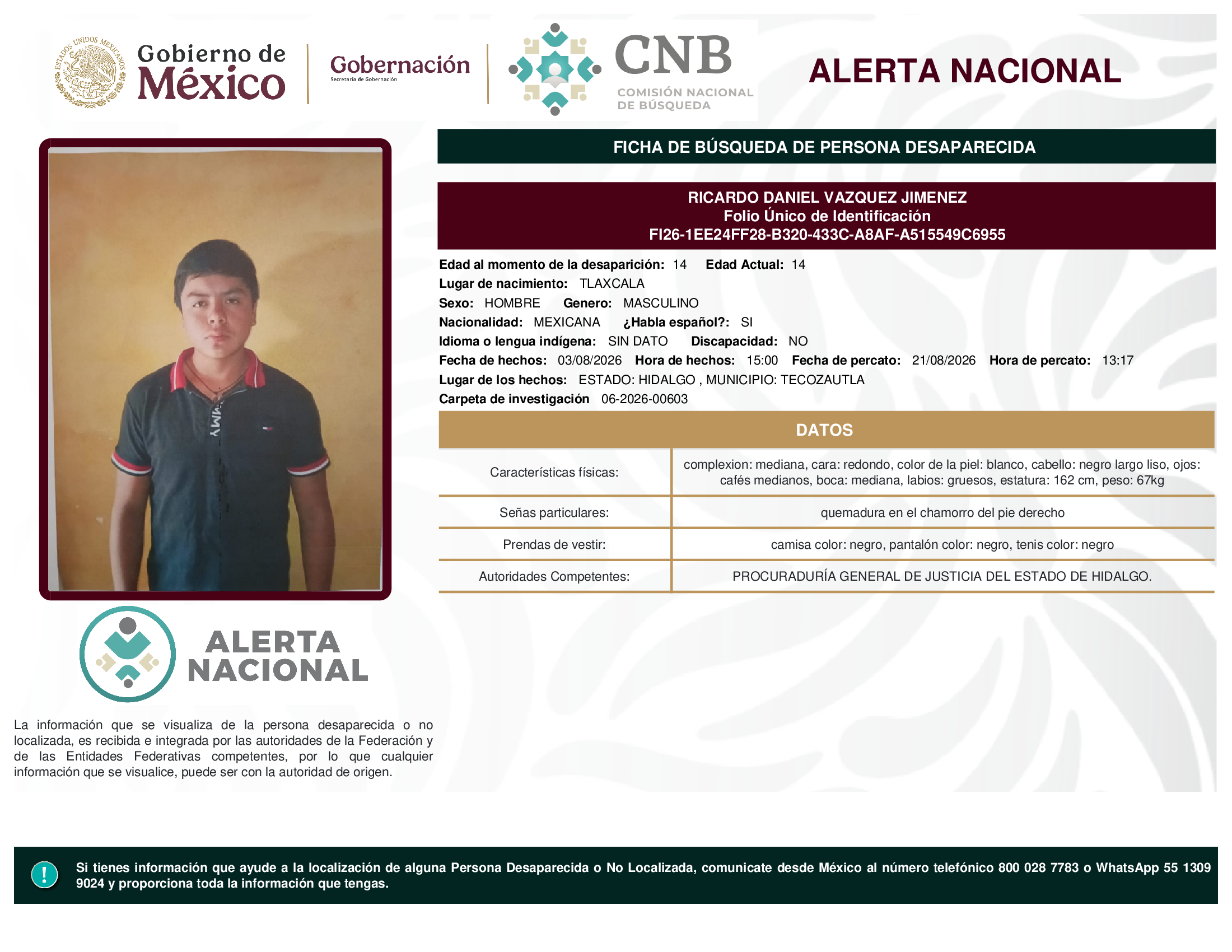 RICARDO DANIEL VAZQUEZ JIMENEZ