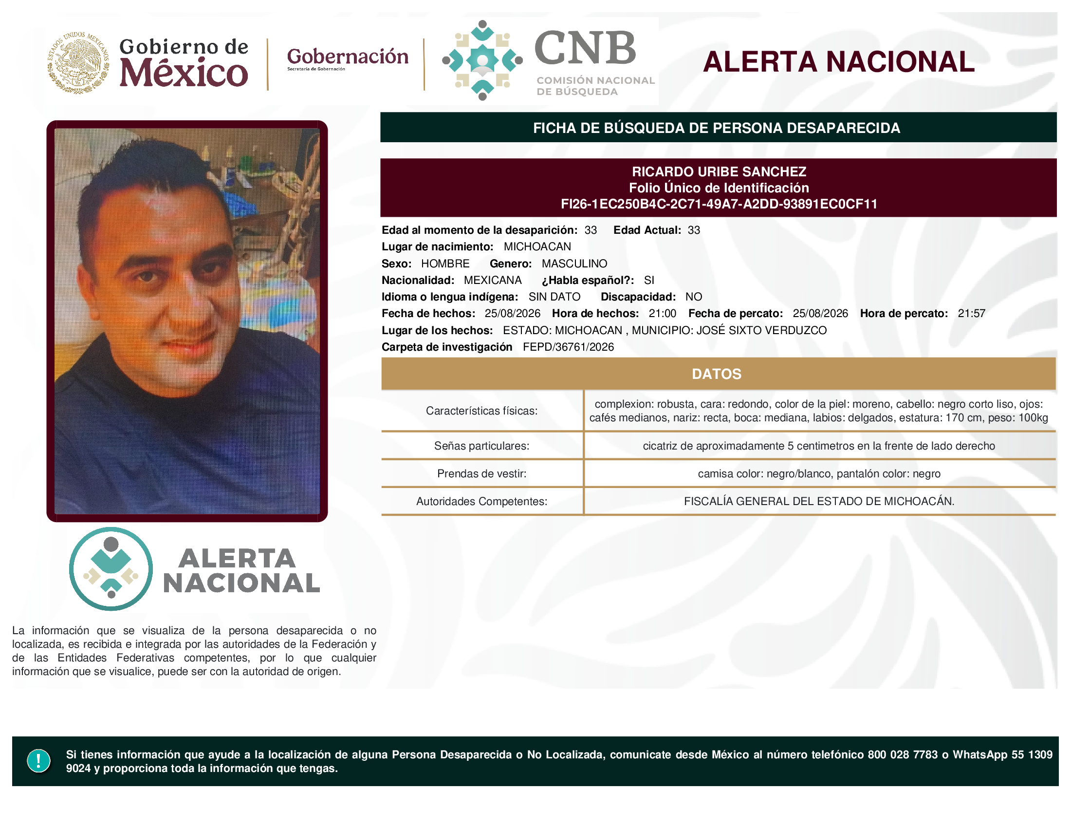 RICARDO URIBE SANCHEZ