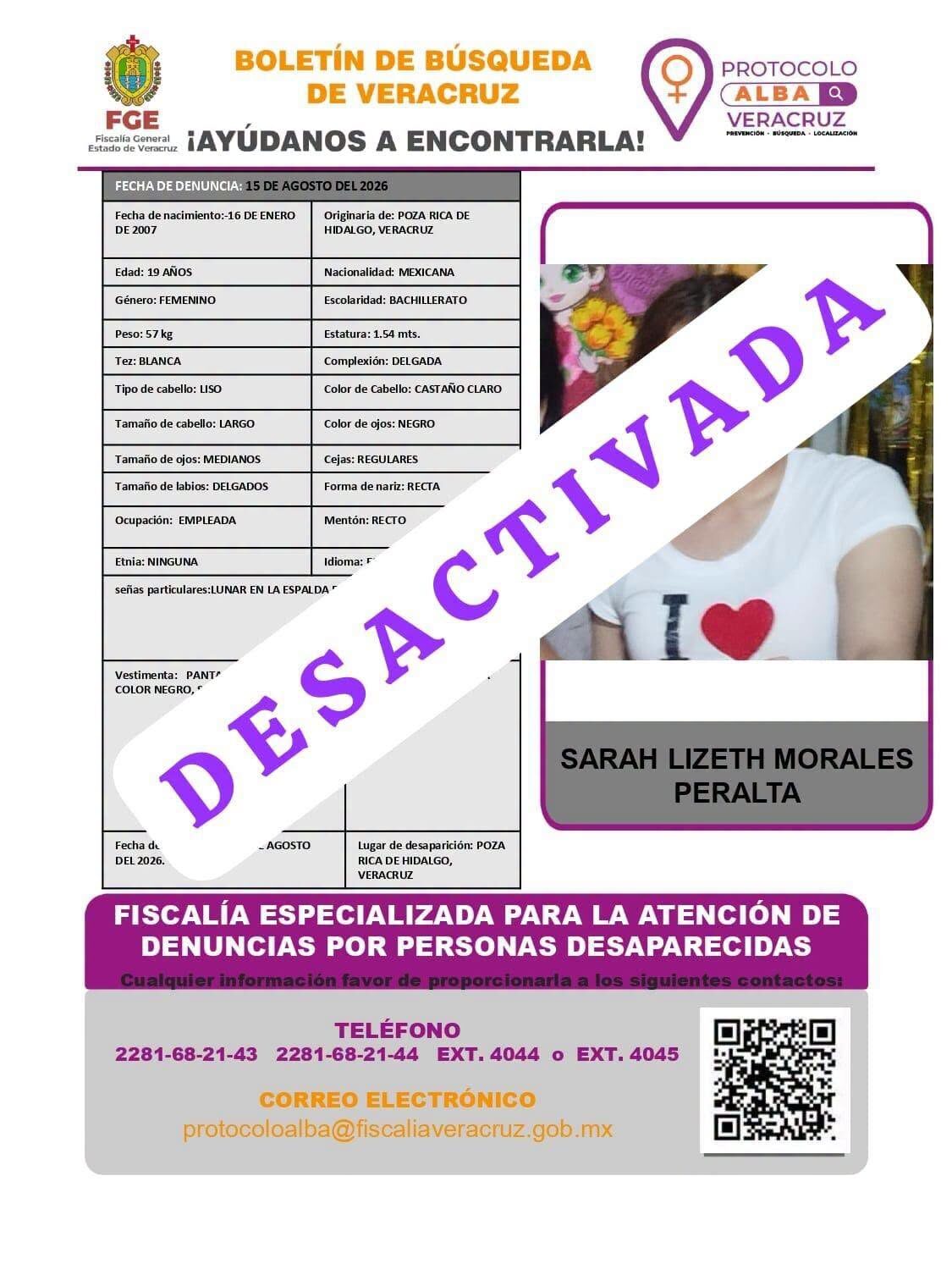 SARAH LIZETH MORALES PERALTA