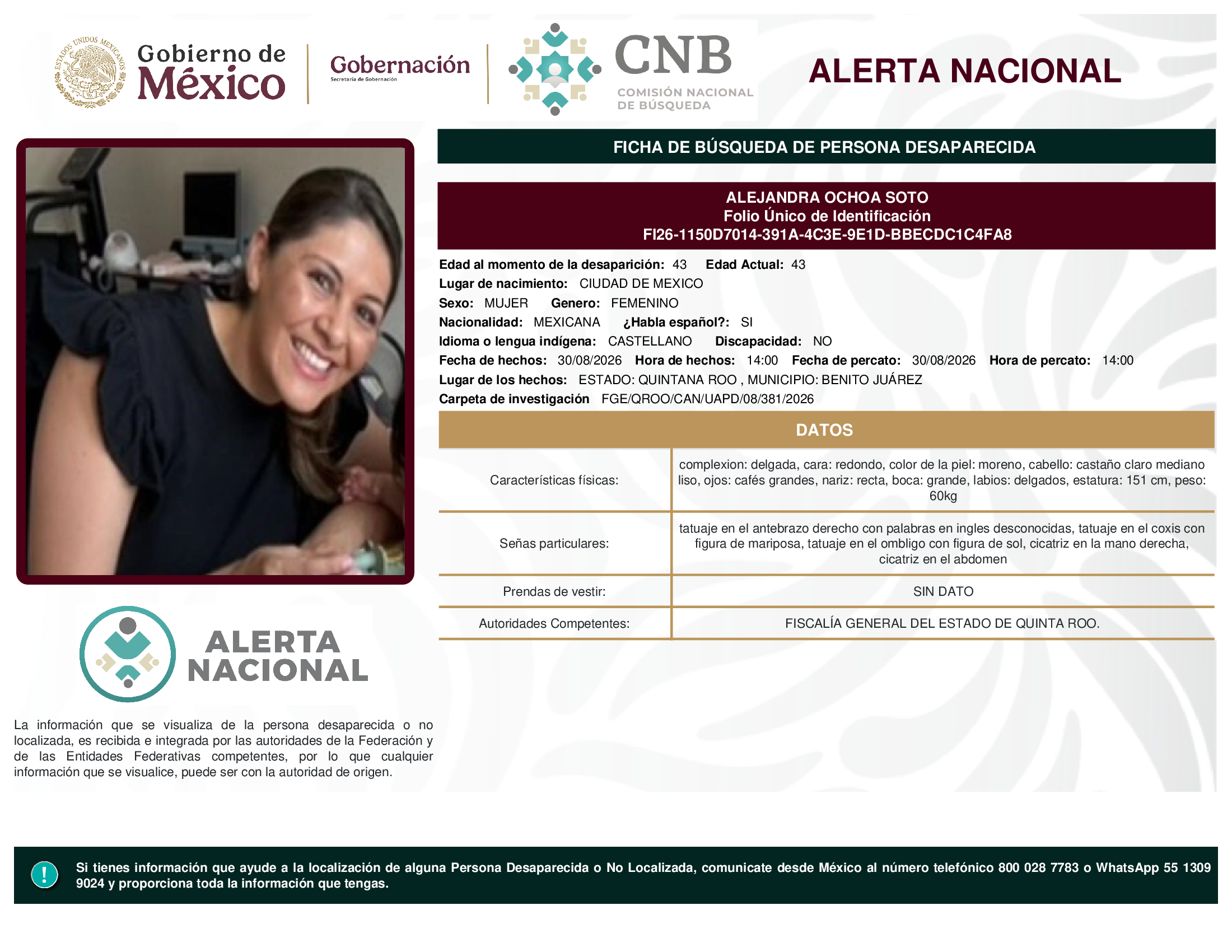 ALEJANDRA OCHOA SOTO