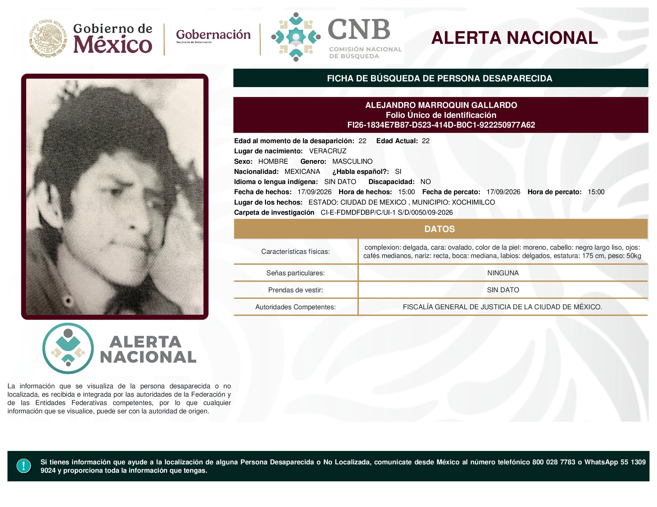 ALEJANDRO MARROQUIN GALLARDO