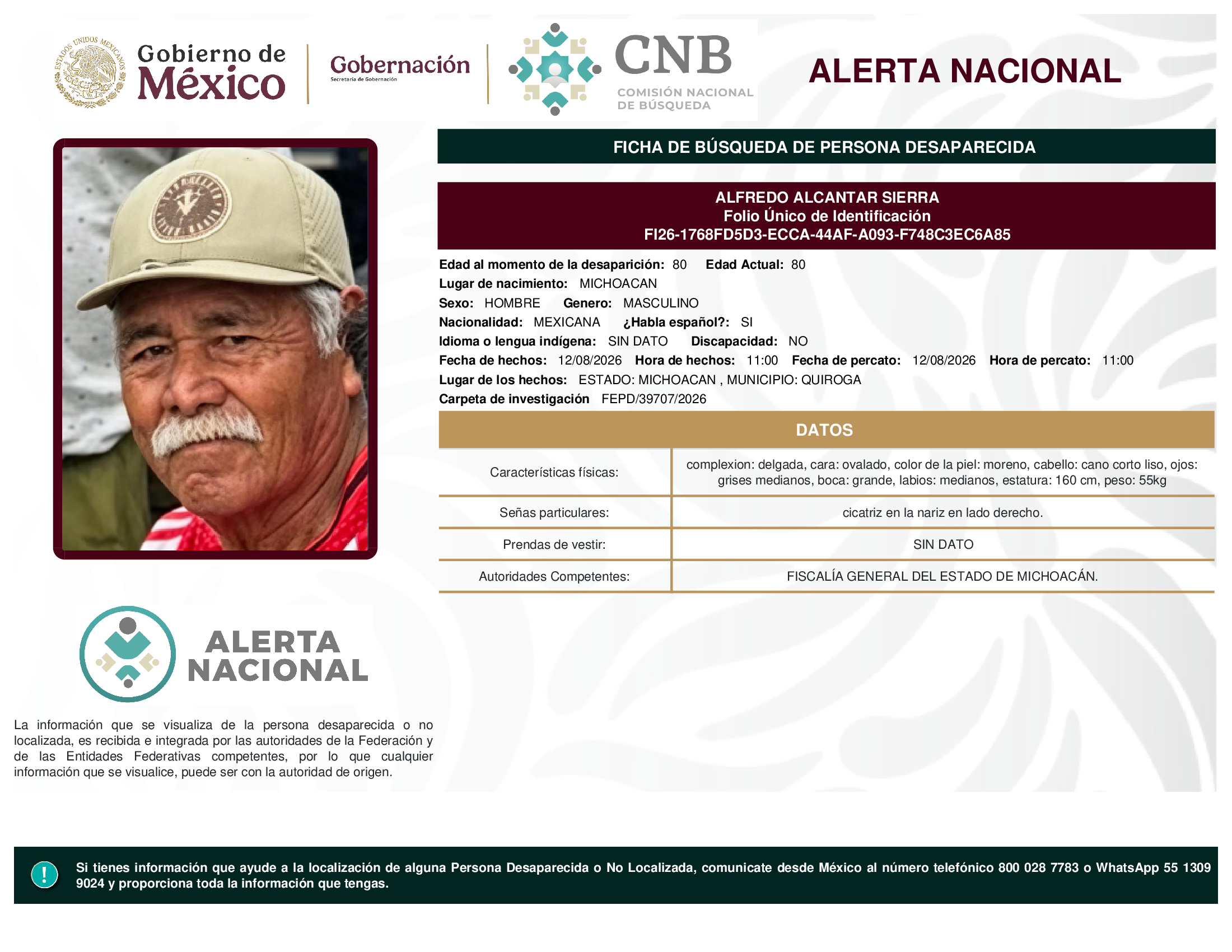 ALFREDO ALCANTAR SIERRA