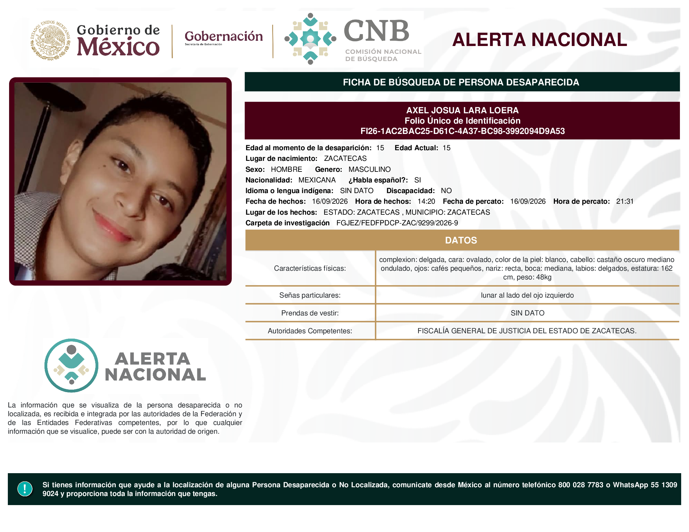 AXEL JOSUA LARA LOERA