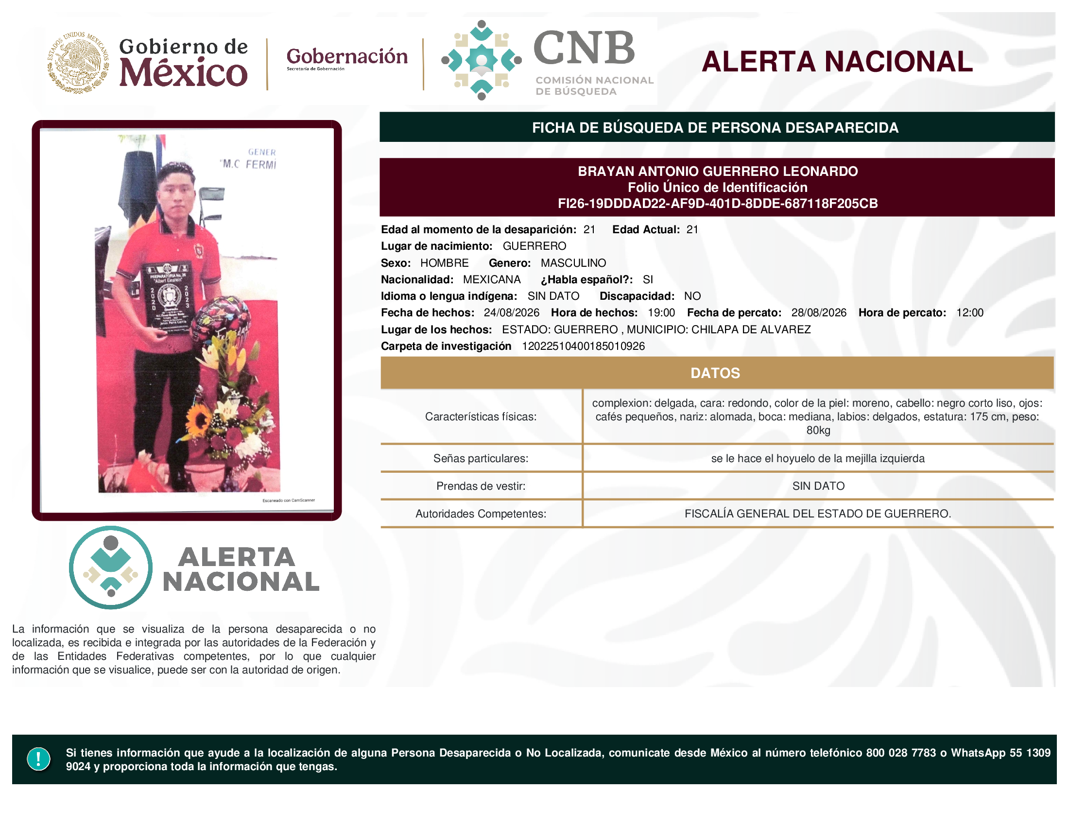 BRAYAN ANTONIO GUERRERO LEONARDO