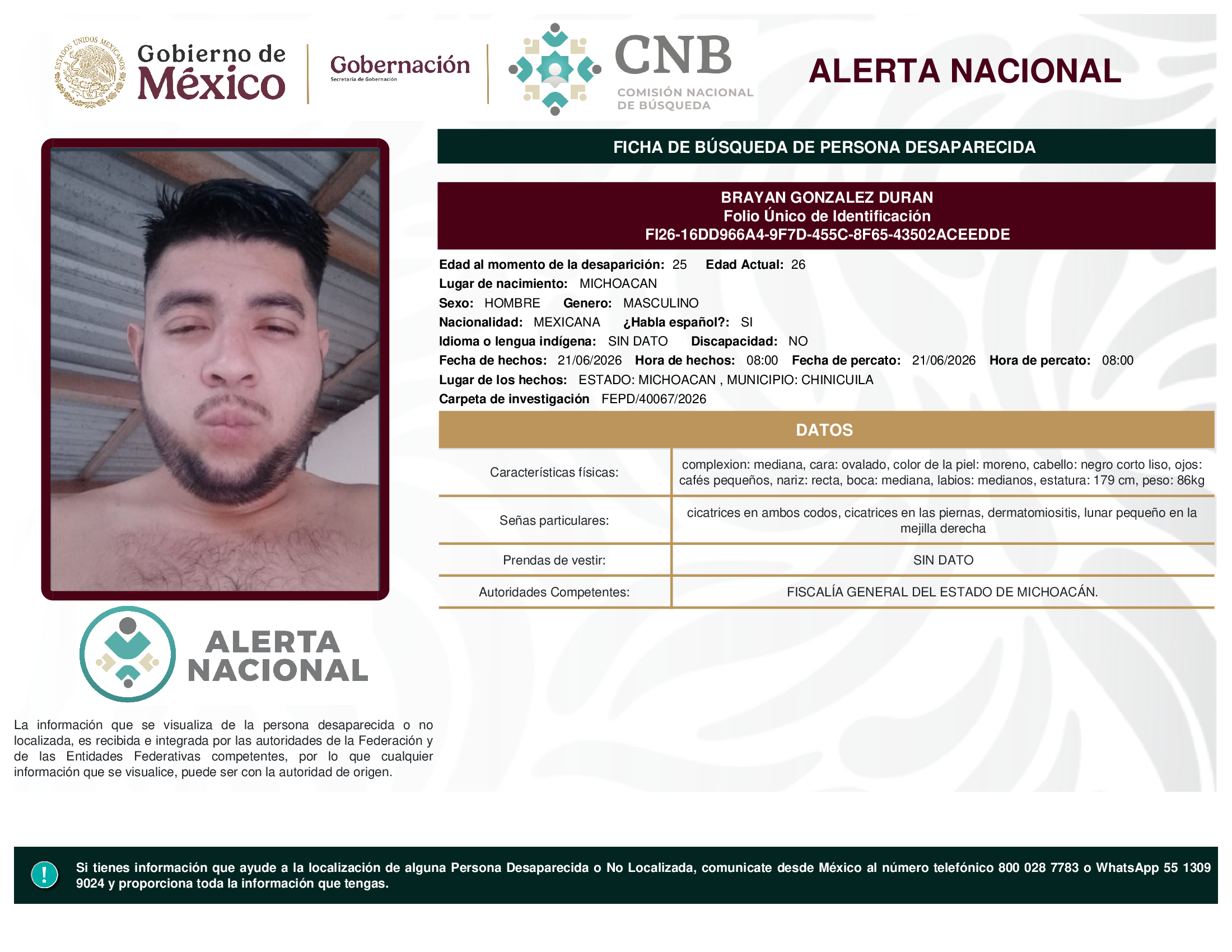 BRAYAN GONZALEZ DURAN