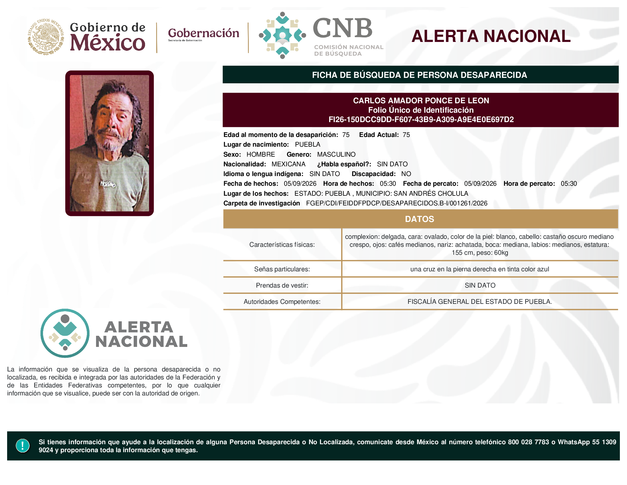 CARLOS AMADOR PONCE DE LEON