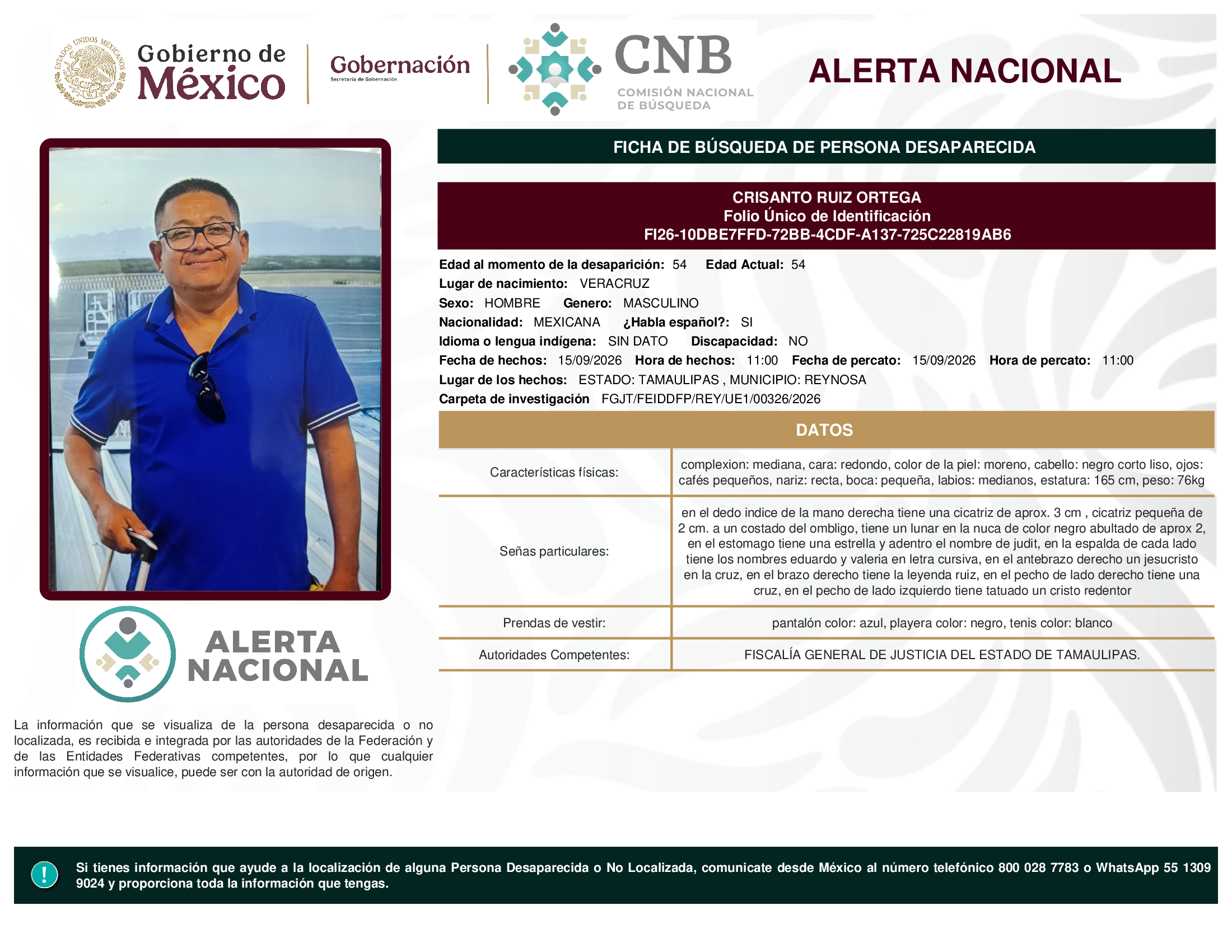 CRISANTO RUIZ ORTEGA