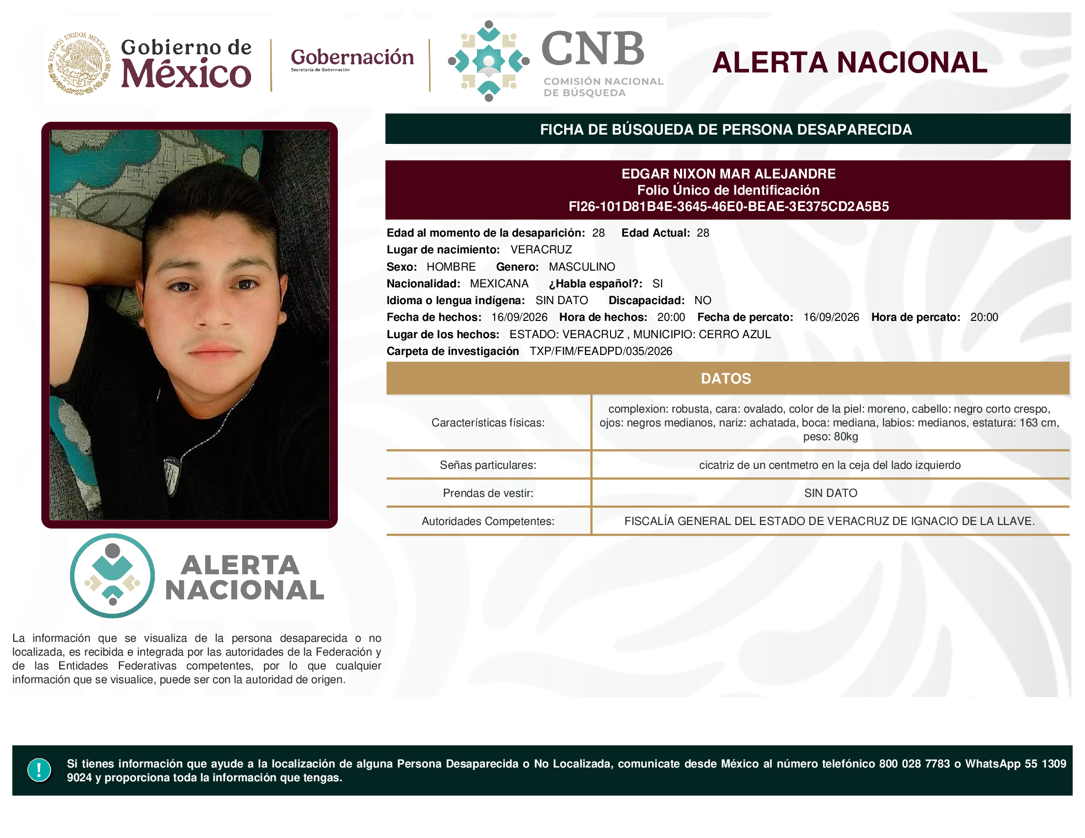 EDGAR NIXON MAR ALEJANDRE
